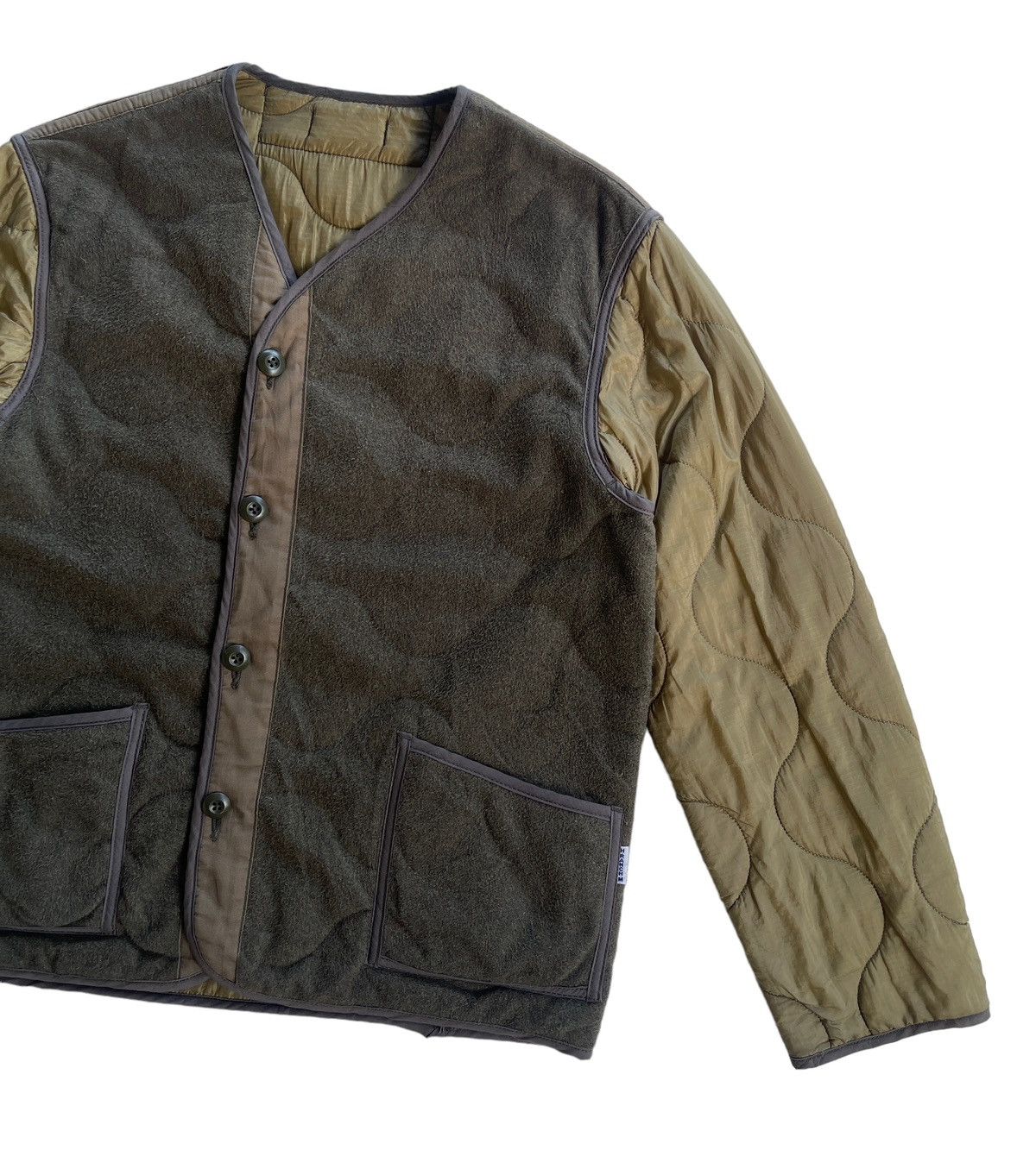 HOLLYWOOD RANCH MARKET HRM Blue Blue Japan Reversible Quilted Jacket Size US M / EU 48-50 / 2 - 8 Thumbnail