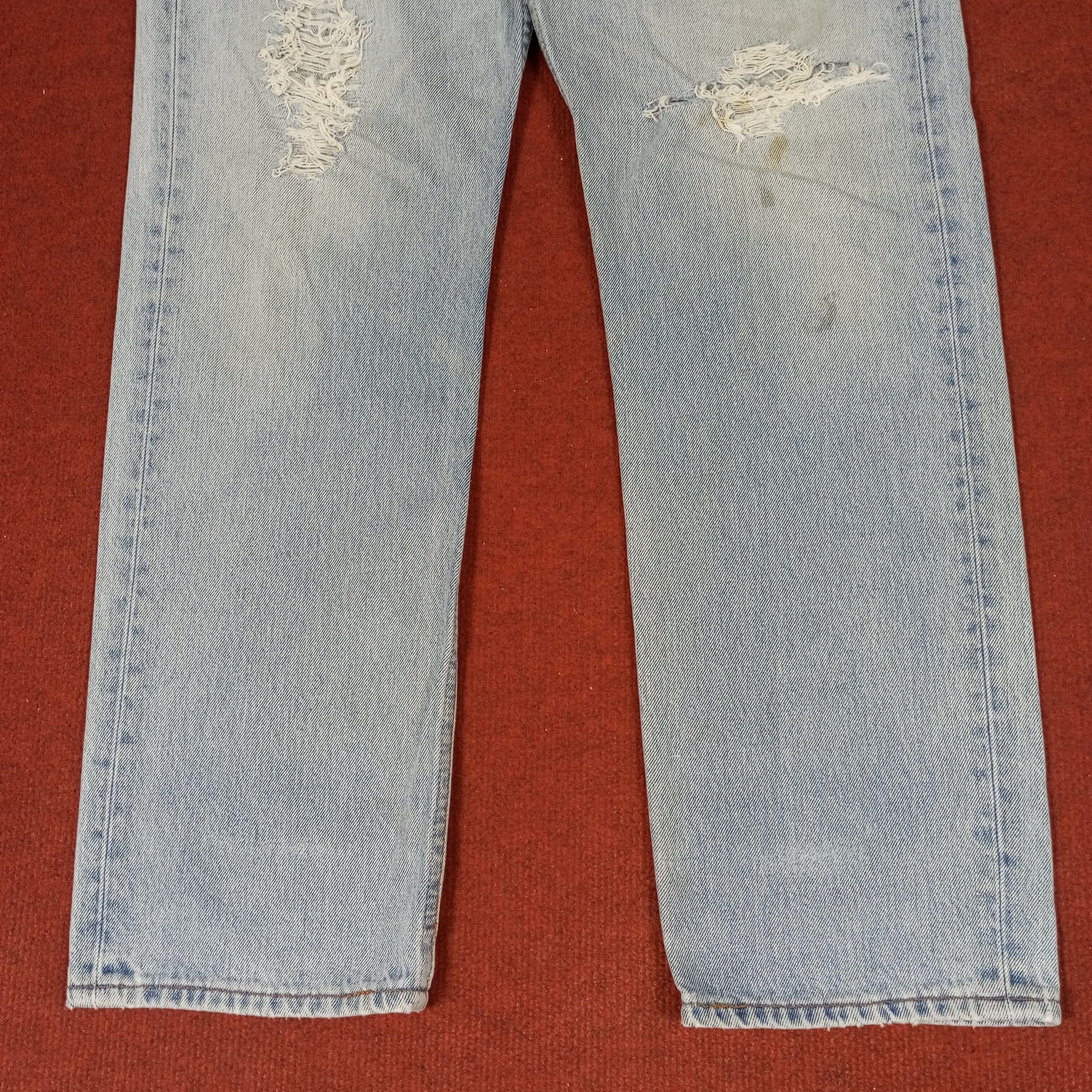 Levi's × Vintage Levis 501 Fashion Streetwear Style Distressed Jeans Size US 30 / EU 46 - 3 Thumbnail