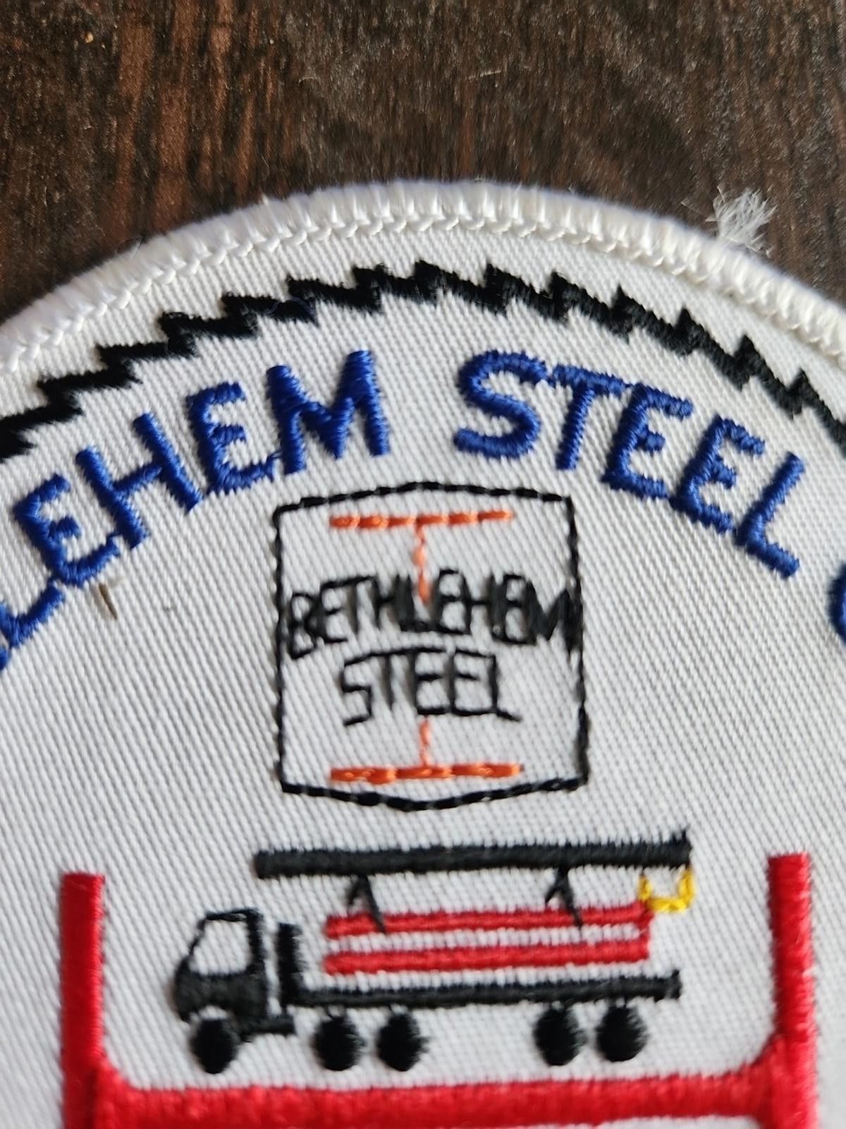 Designer Bethlehem Steel Corp Beam Yards Patch Vintage Rare Unused Size ONE SIZE - 2 Thumbnail