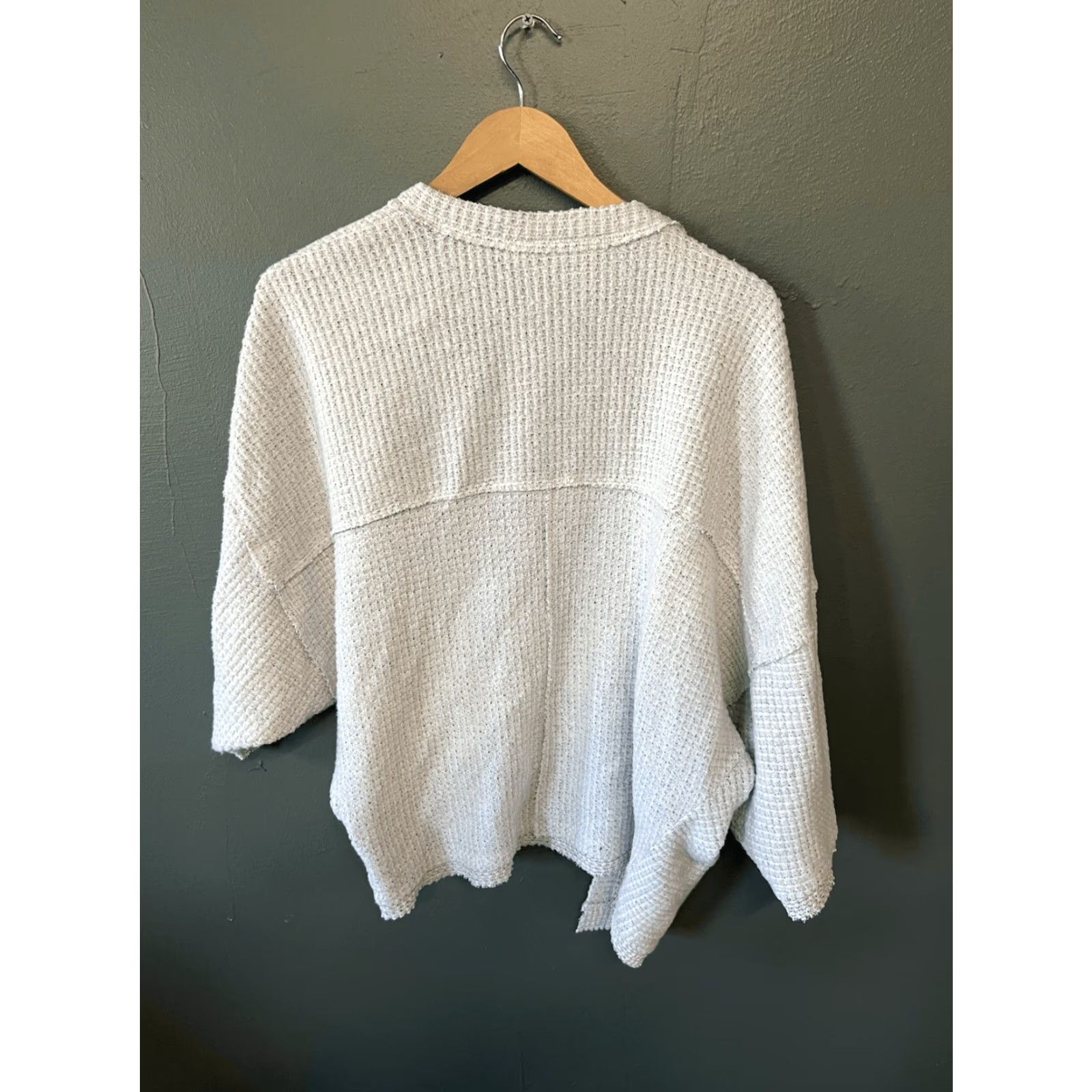 Anthropologie VINTAGE Maeve by Anthropologie Womens Gray Knit Open Front Cardigan Sweater XS Size XS / US 0-2 / IT 36-38 - 2 Thumbnail
