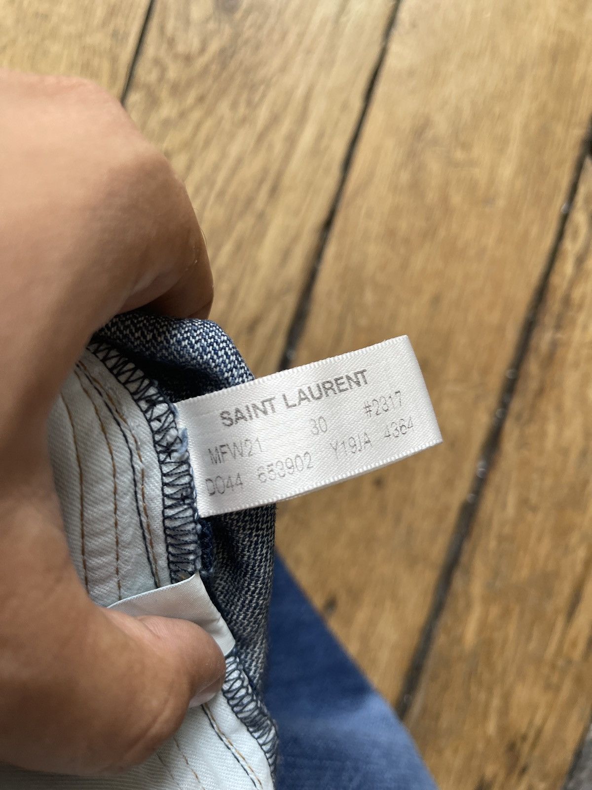 Saint Laurent Paris × Yves Saint Laurent Rare Saint Laurent Denim Jeans Size US 38 / EU 54 - 3 Thumbnail