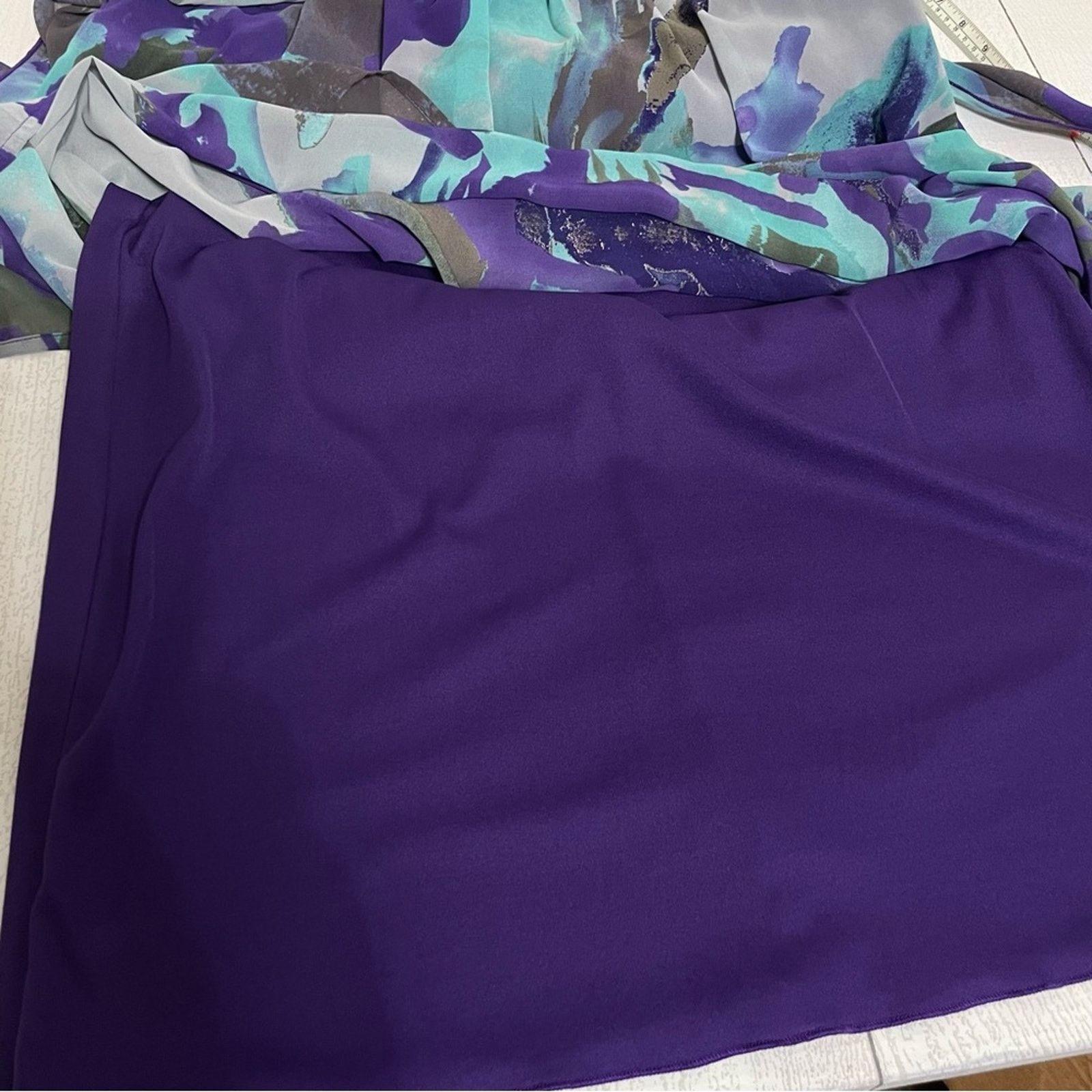 Other Jonathan Martin Size 14 Abstract Watercolor A-Line Dress Size XL / US 12-14 / IT 48-50 - 13 Thumbnail