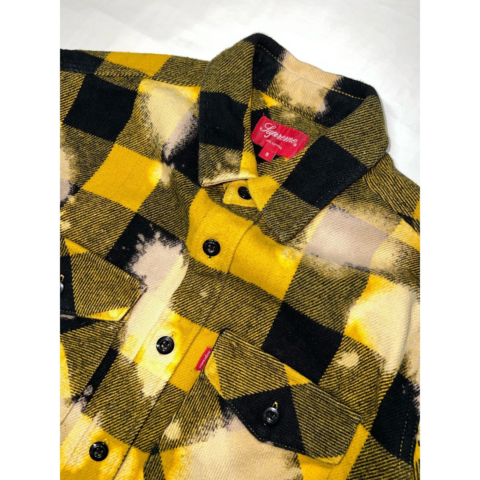 Supreme Supreme FW13 Bleached Buffalo Heavyweight Flannel Size US S / EU 44-46 / 1 - 2 Thumbnail