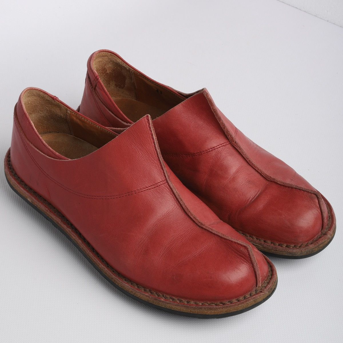 Trippen Trippen Leather Red Shoes Avantgarde Low Size US 11 / IT 41 - 6 Thumbnail