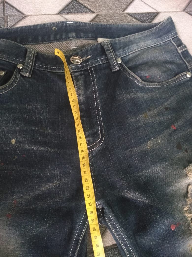 Japanese Brand The Stori Denim Jeans Distrassed Size US 31 - 18 Thumbnail