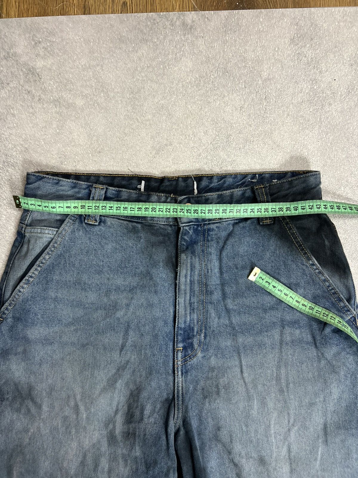 Japanese Brand vtg if6was9 type baggy distressed balenci type jeans 90s Size US 31 - 8 Thumbnail
