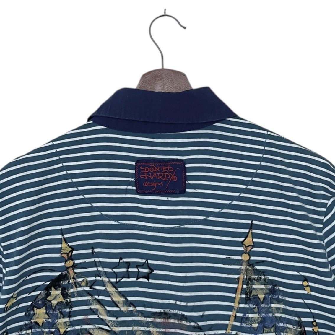 Ed Hardy Vintage Brand Ed Hardy Stripe Shirt 2000s Size US M / EU 48-50 / 2 - 8 Thumbnail