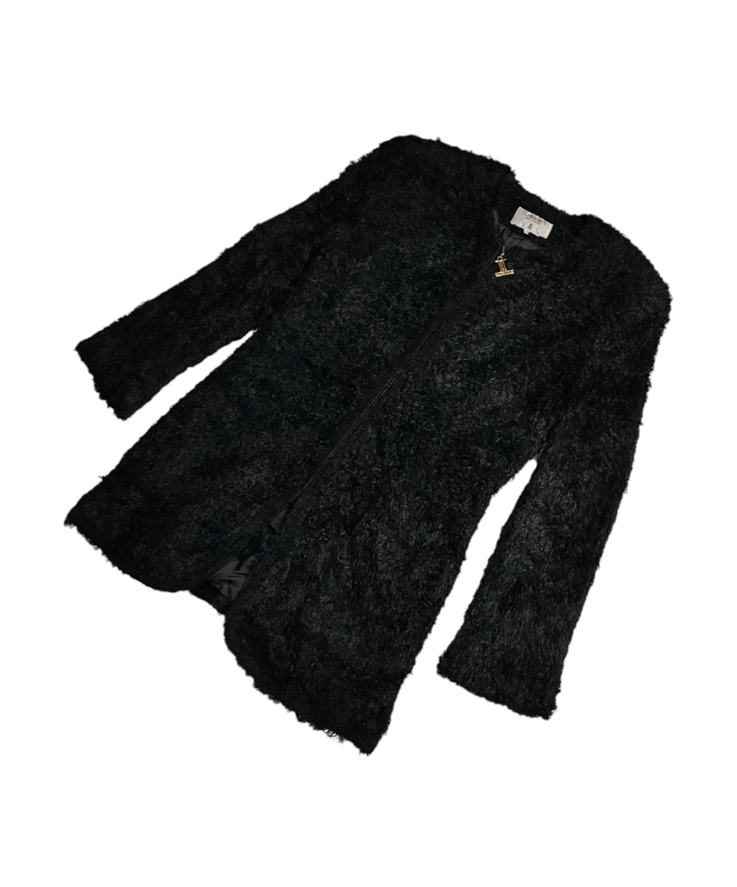 Other Torrente Pret-A-Porter Paris Faux Curly Fur Jacket size 11 Size ONE SIZE - 3 Thumbnail