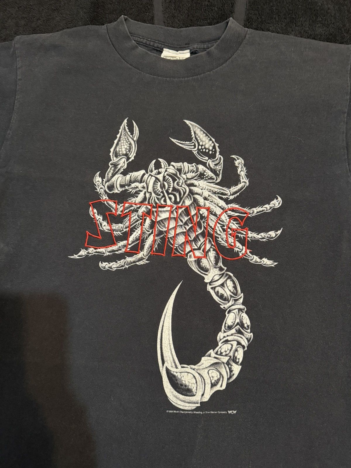 WCW/nWo Vintage 1998 WCW Wrestling Sting Scorpion embroidered Size US L / EU 52-54 / 3 - 2 Thumbnail