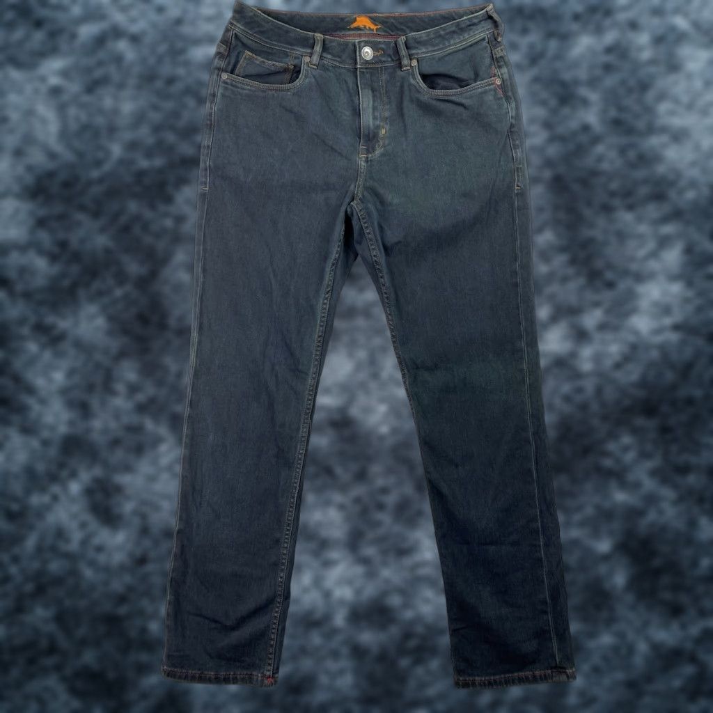 Tommy Bahama VINTAGE Tommy Bahama Jeans Mens 34/32 Dark Wash Antigua Cove Straight Denim Blue 5-Pocket Mens Size US 34 / EU 50 - 1 Thumbnail