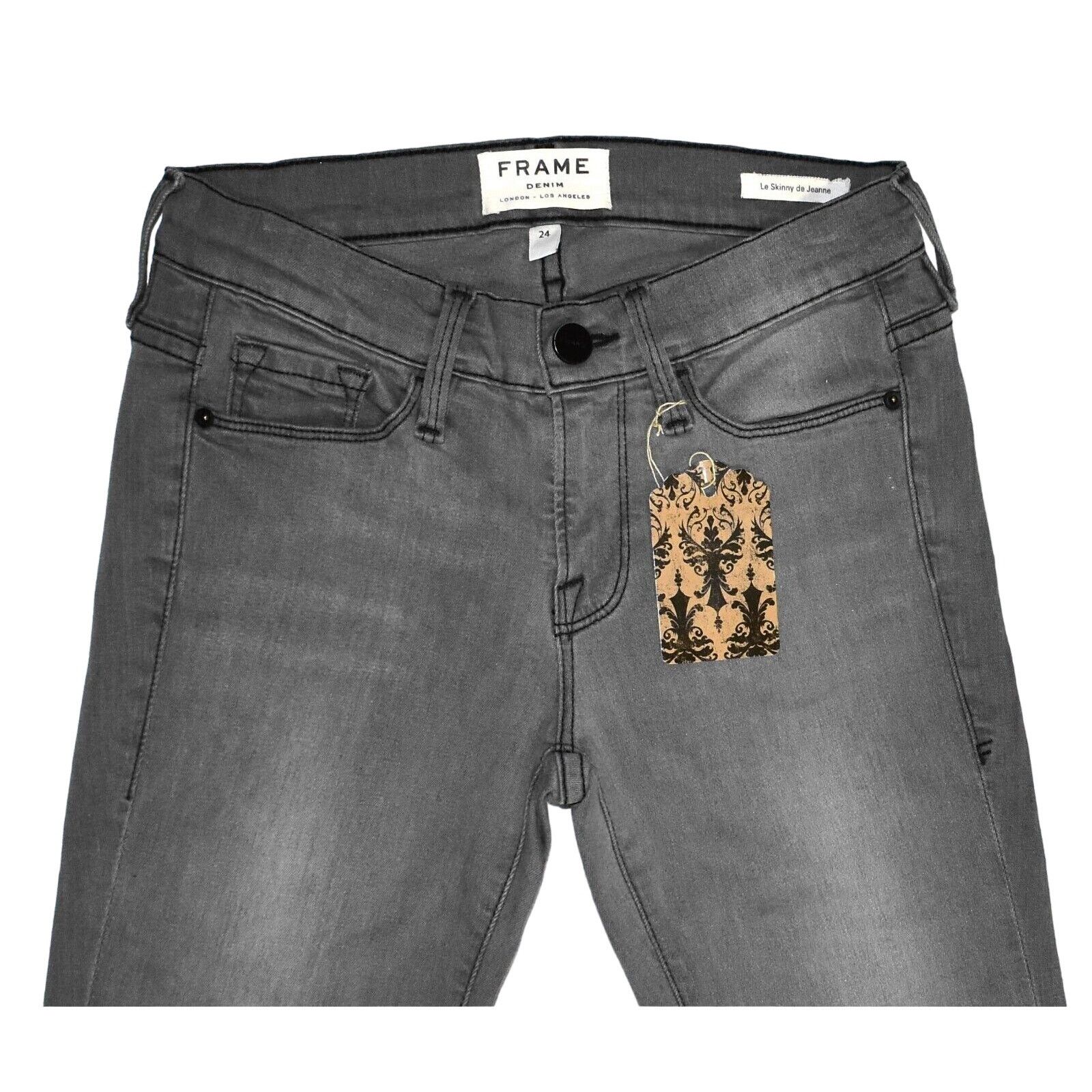 Frame A6 NWT FRAME DENIM Gray High Rise Skinny Jeans Size 24 $198 Size 24" / US 00 / IT 34 - 3 Thumbnail