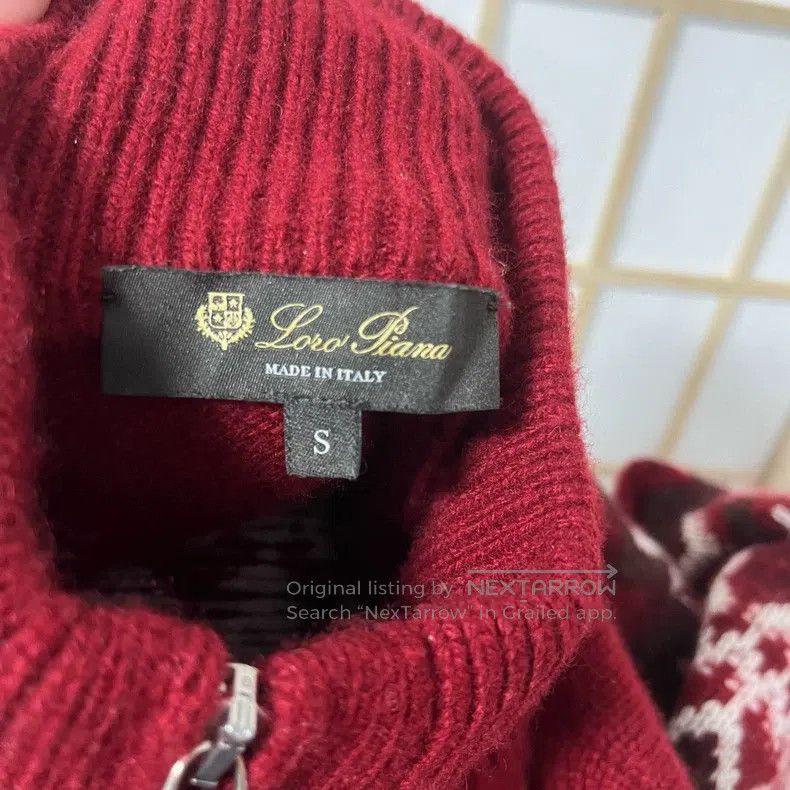 Loro Piana Loro Piana Red cardigan, 100% cashmere Size S / US 4 / IT 40 - 3 Thumbnail