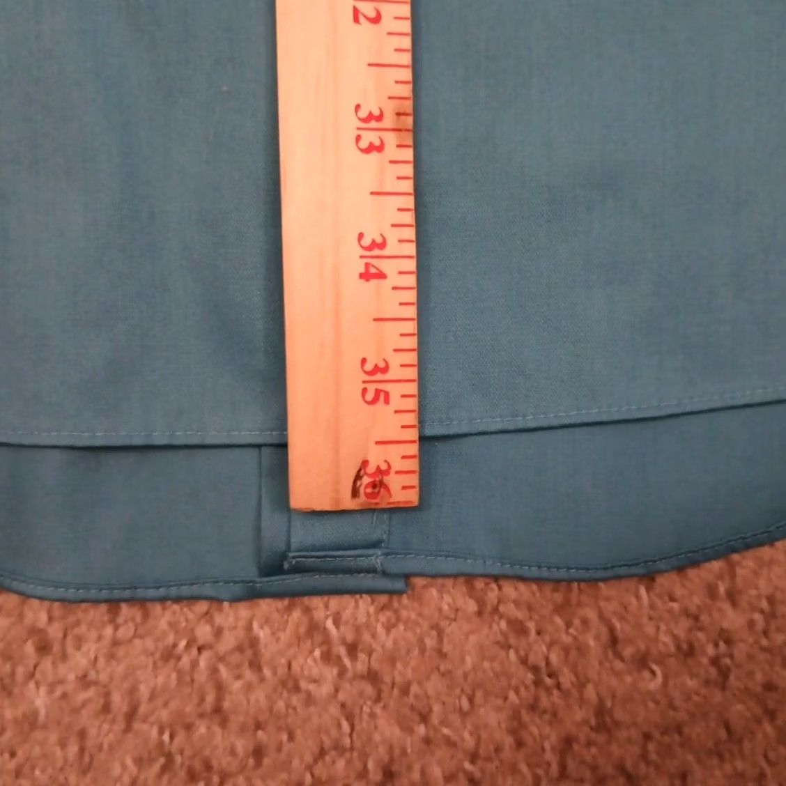 Van Heusen Van Heusen Shirt Mens 17.5 Blue Tall Lux Sateen Long Sleeve Button Size US XXL / EU 58 / 5 - 7 Thumbnail