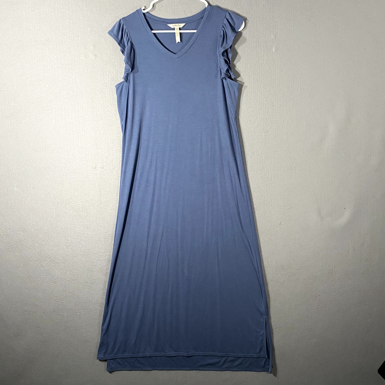 Other Matilda Jane V Neck Long Ruffle Shoulder Blue Dress Womans M Size M / US 6-8 / IT 42-44 - 1 Thumbnail