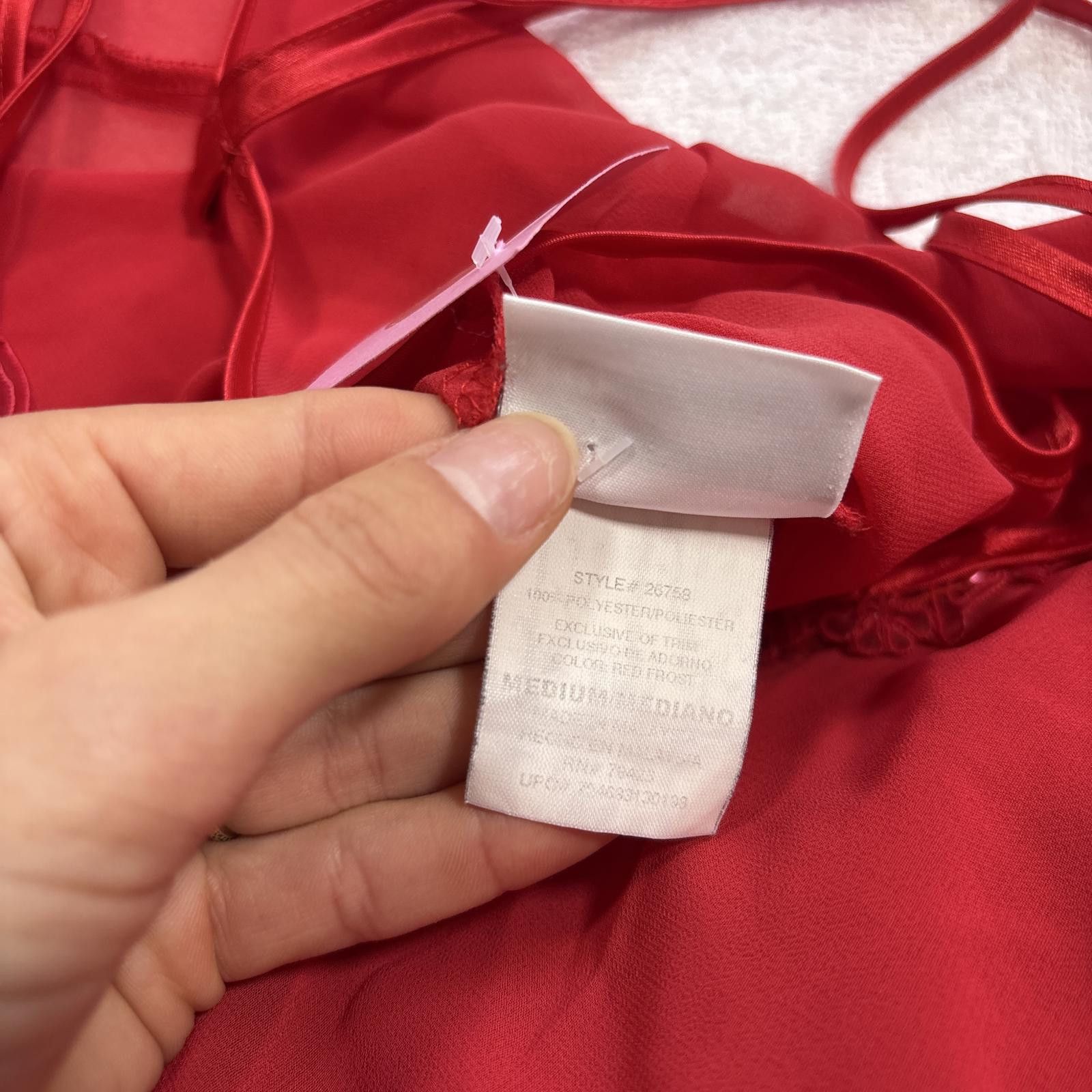 Other vintage beaded red slip dress Size M / US 6-8 / IT 42-44 - 6 Thumbnail