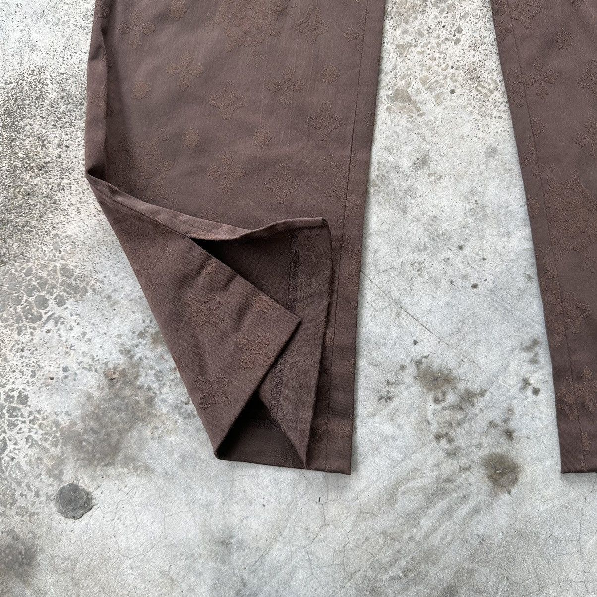 Hiroko Koshino Homme × Japanese Brand VINTAGE HIROKO KOSHINO HOMME STRETCHABLE MONOGRAM PANTS Size 28" / US 6 / IT 42 - 6 Thumbnail