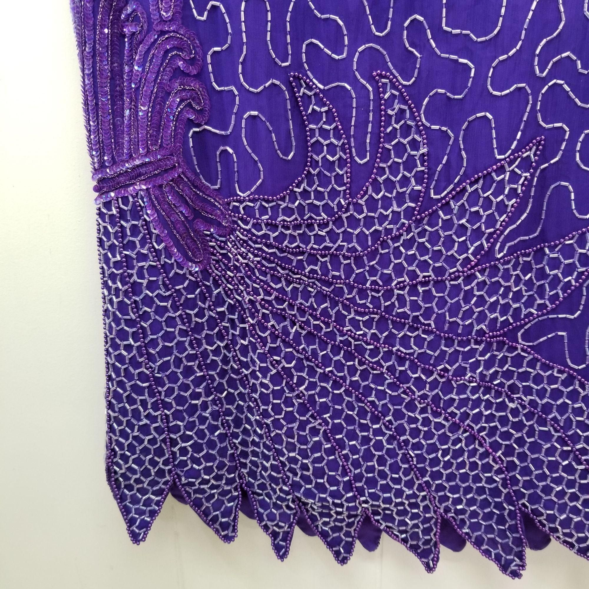 Other Laurence Kazar M 2 Pc Top Skirt Beaded Sequins Silk Formal P Size M / US 6-8 / IT 42-44 - 12 Thumbnail