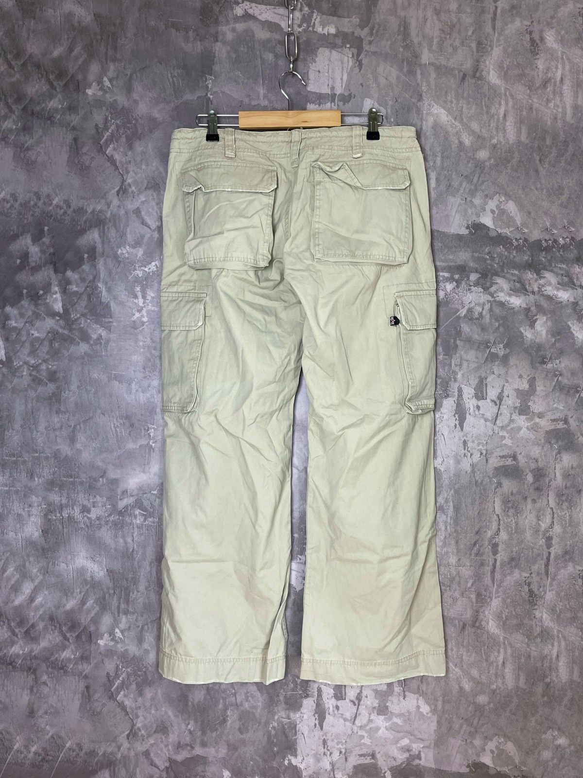 Alpha Industries × Japanese Brand Vintage Alpha Industries japanese cargo zip denim pants Size 34" / US 12 / IT 48 - 2 Thumbnail