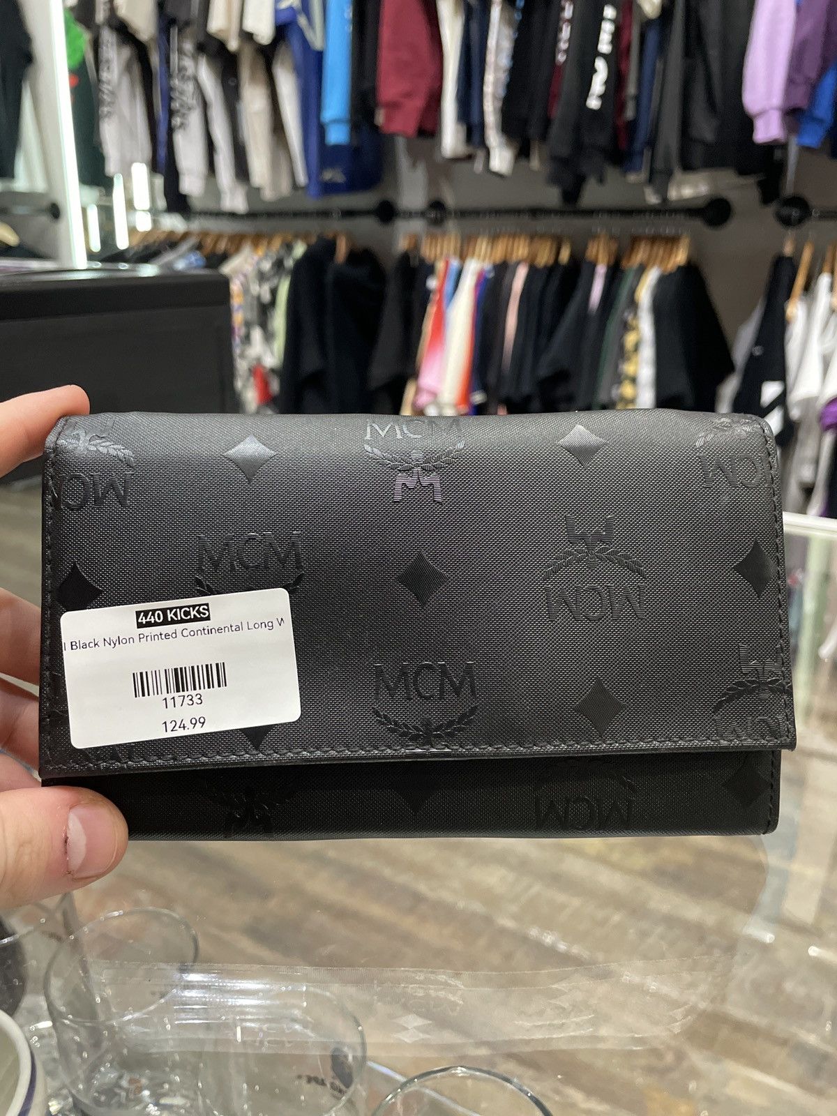 MCM MCM Black Nylon Printed Continental Long Wallet Size ONE SIZE - 1 Thumbnail