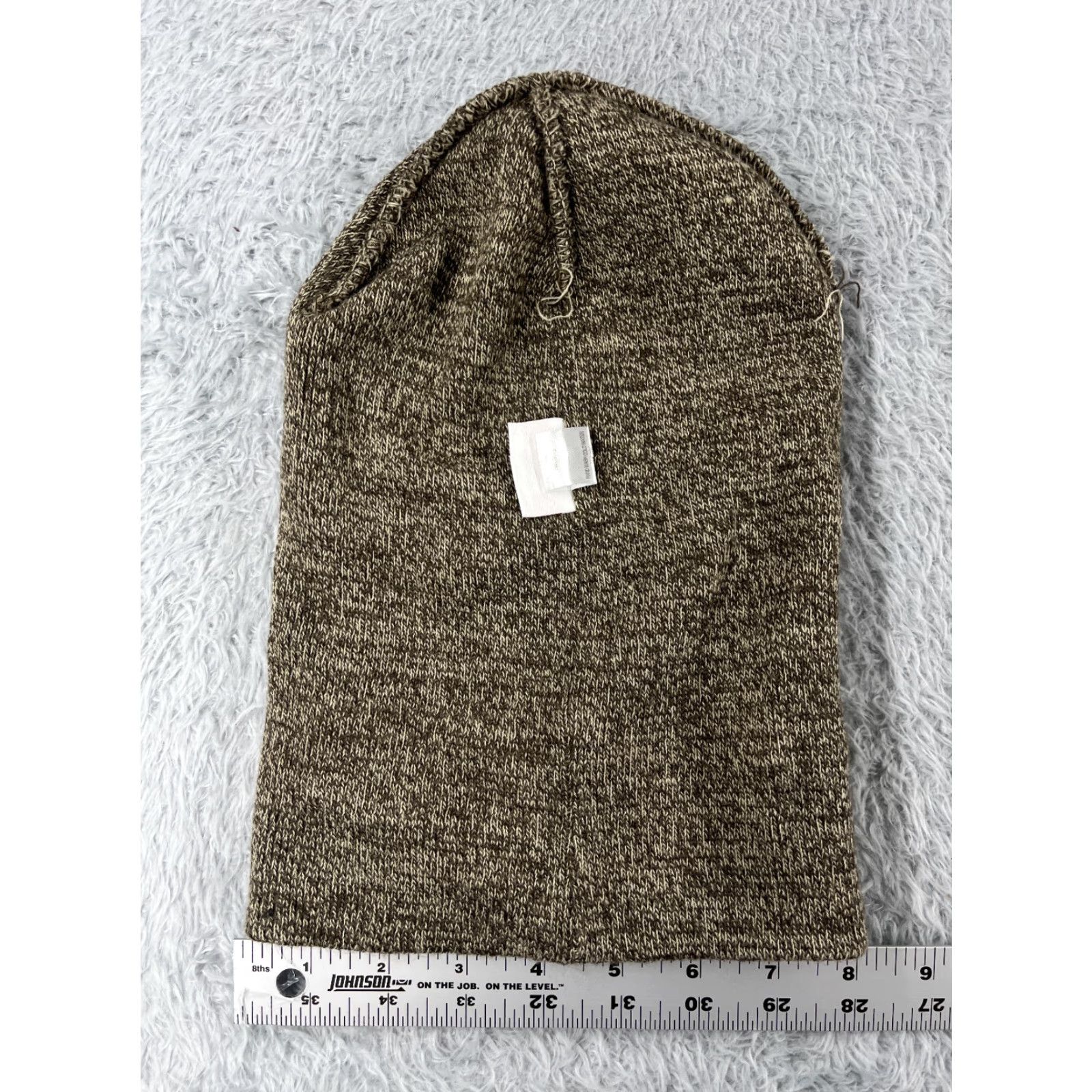 Levi's Levi's Beanie One Size Adult Beige Gray Knit 100% Acrylic Logo Outdoor Ski Hat/Beanie Mens Womens Unisex Adults Knitting Lightweight Knitwear Size ONE SIZE - 4 Thumbnail
