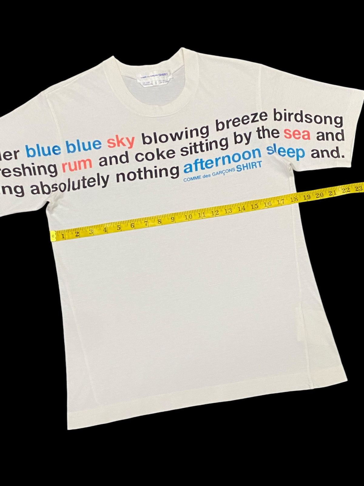 Comme des Garcons Comme Des Garcons S10218 Blue Sky Lettering Shirt Size US S / EU 44-46 / 1 - 12 Thumbnail