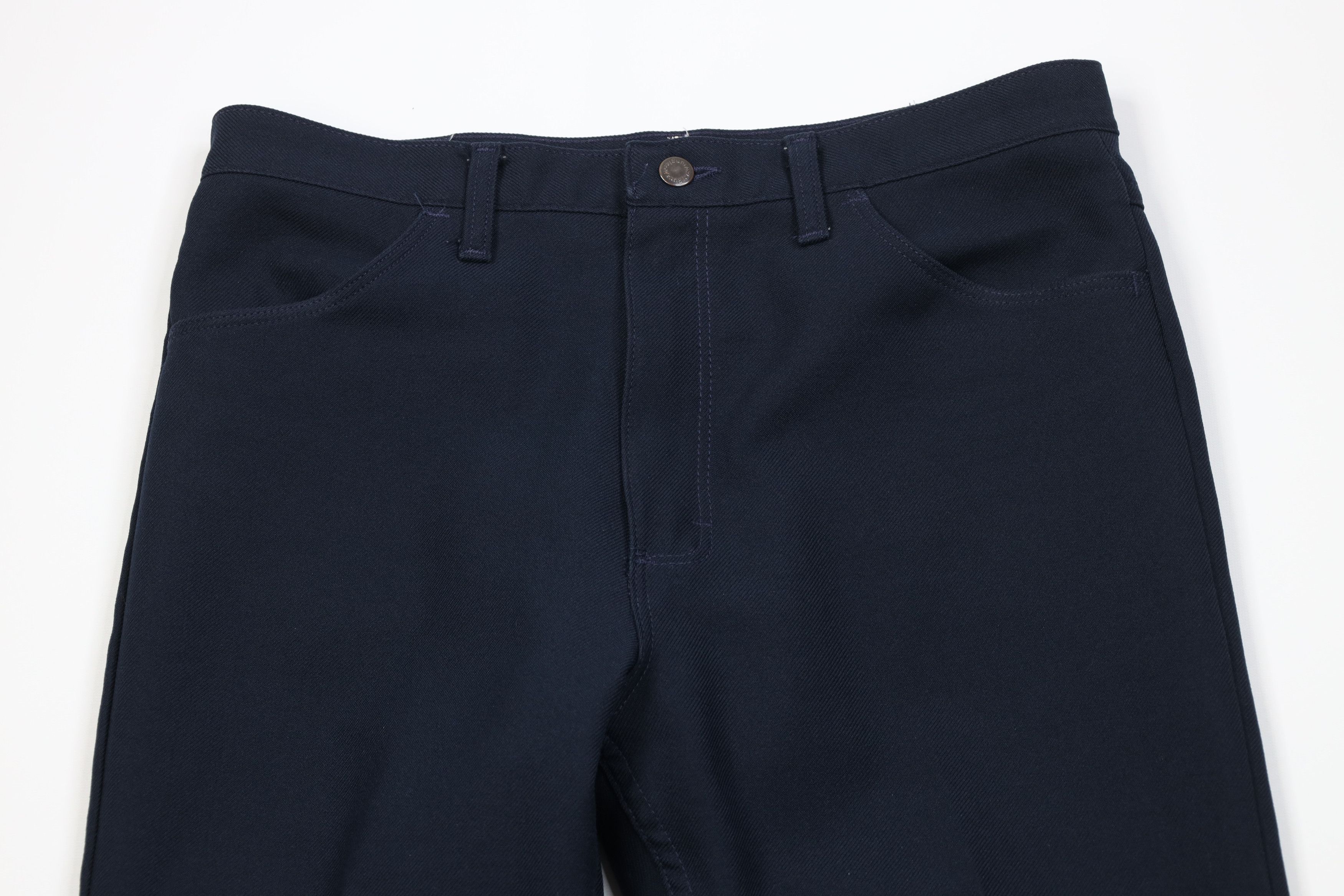Wrangler Vintage 90s Wrangler Flared Wide Leg Chino Pants Blue USA Size US 34 / EU 50 - 2 Thumbnail