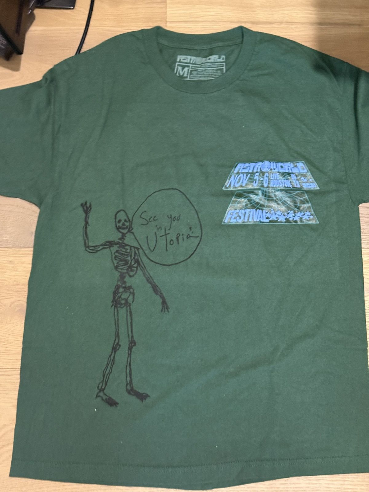 Travis Scott Travis Scott Open Your Eyes Tee T-Shirt size Medium Size US M / EU 48-50 / 2 - 1 Thumbnail