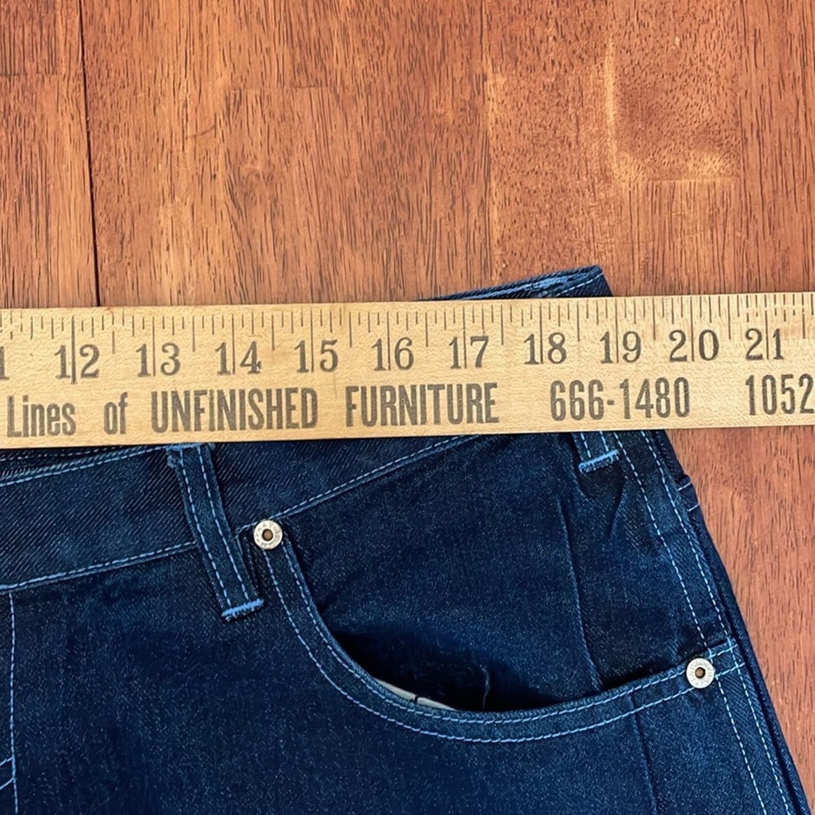 Phat Farm Y2K Phat Farm Baggy Cuffed Carpenter Jeans Dark Wash MENS 40 Size US 40 / EU 56 - 12 Thumbnail