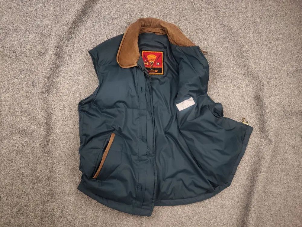 Bogner Vintage 90's Bogner down quilted zip vest leather Jacket Size US L / EU 52-54 / 3 - 1 Thumbnail