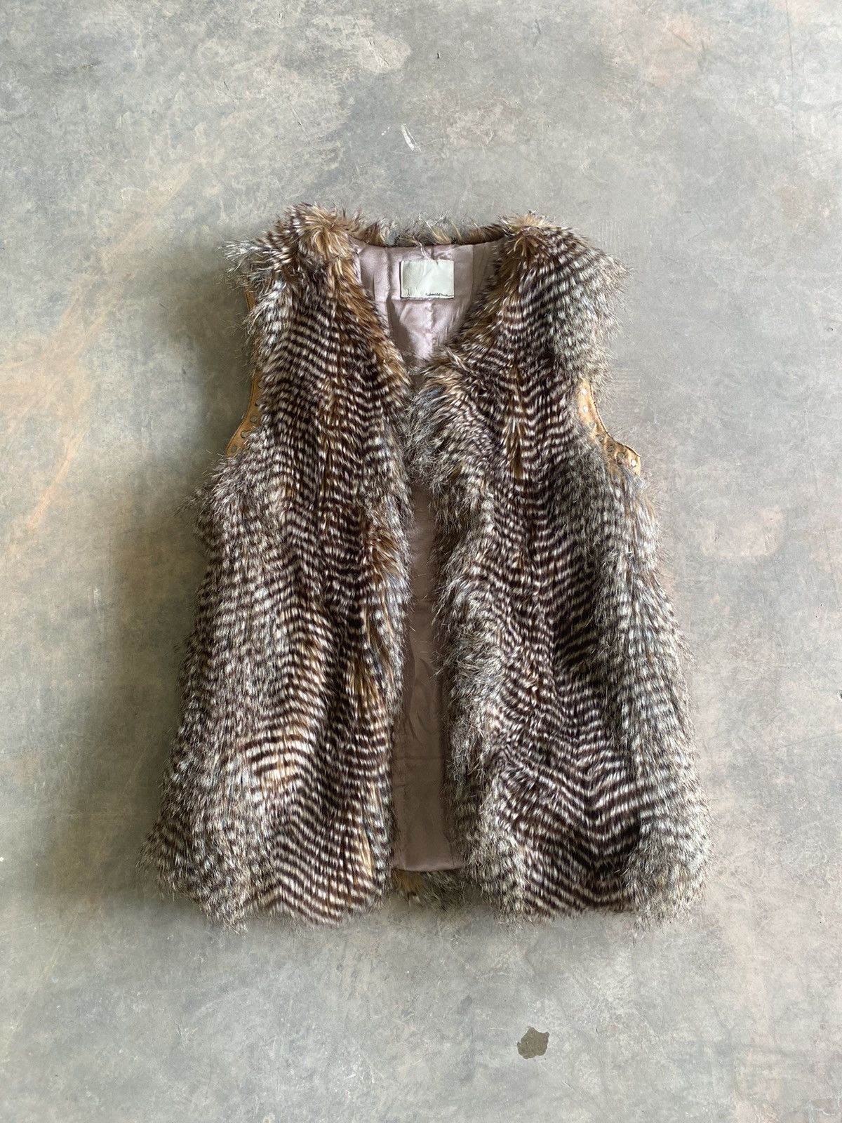 Hysteric Glamour × Japanese Brand × Le Grande Bleu (L.G.B.) RICHARD & DAVID FAUX FUR VEST MINK PEACOCK 90s LGB Size US M / EU 48-50 / 2 - 1 Thumbnail