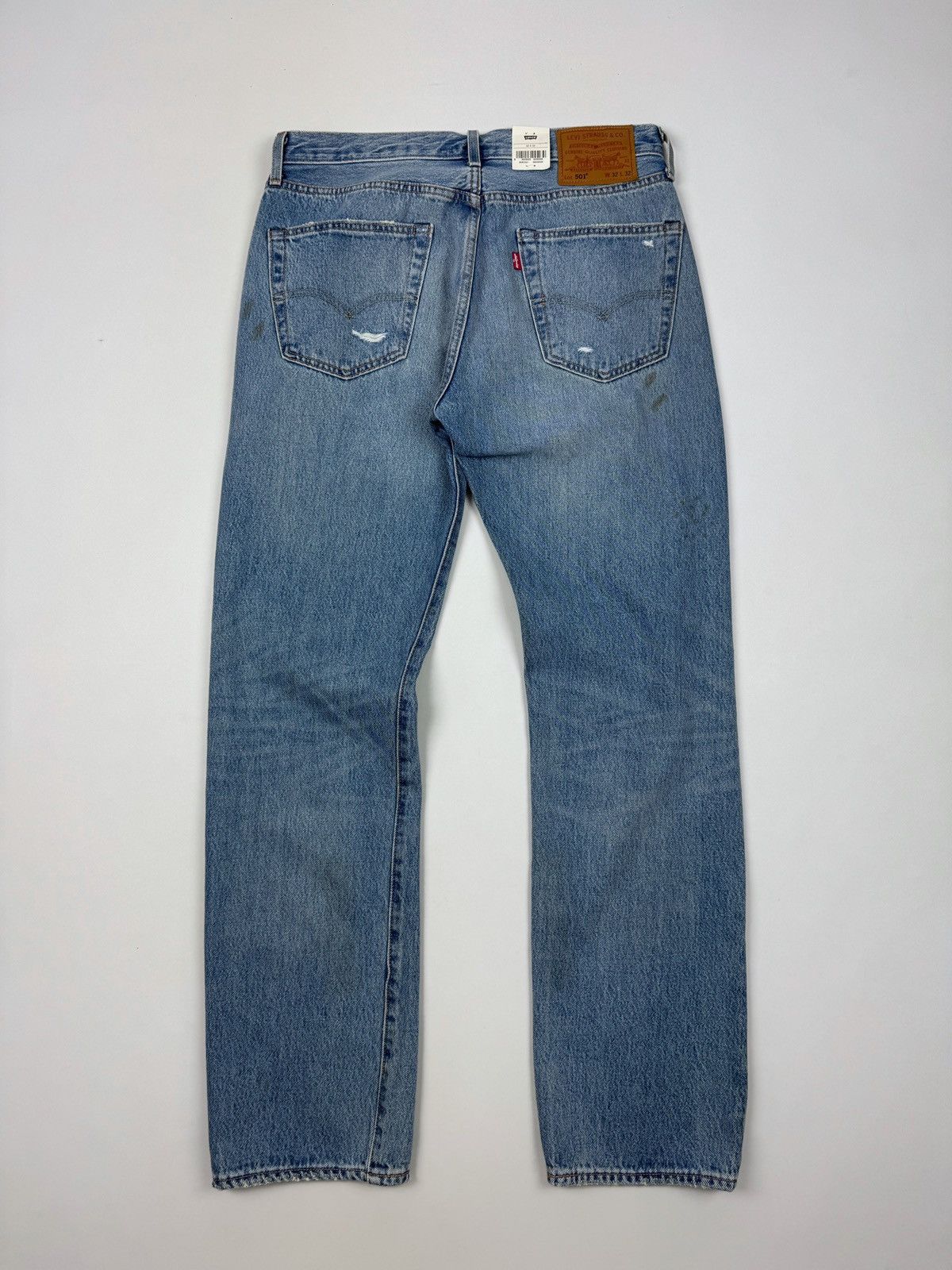 Levi's NWT Levi’s 501 Distressed Repaired Washed Denim Jeans Size US 32 / EU 48 - 12 Thumbnail