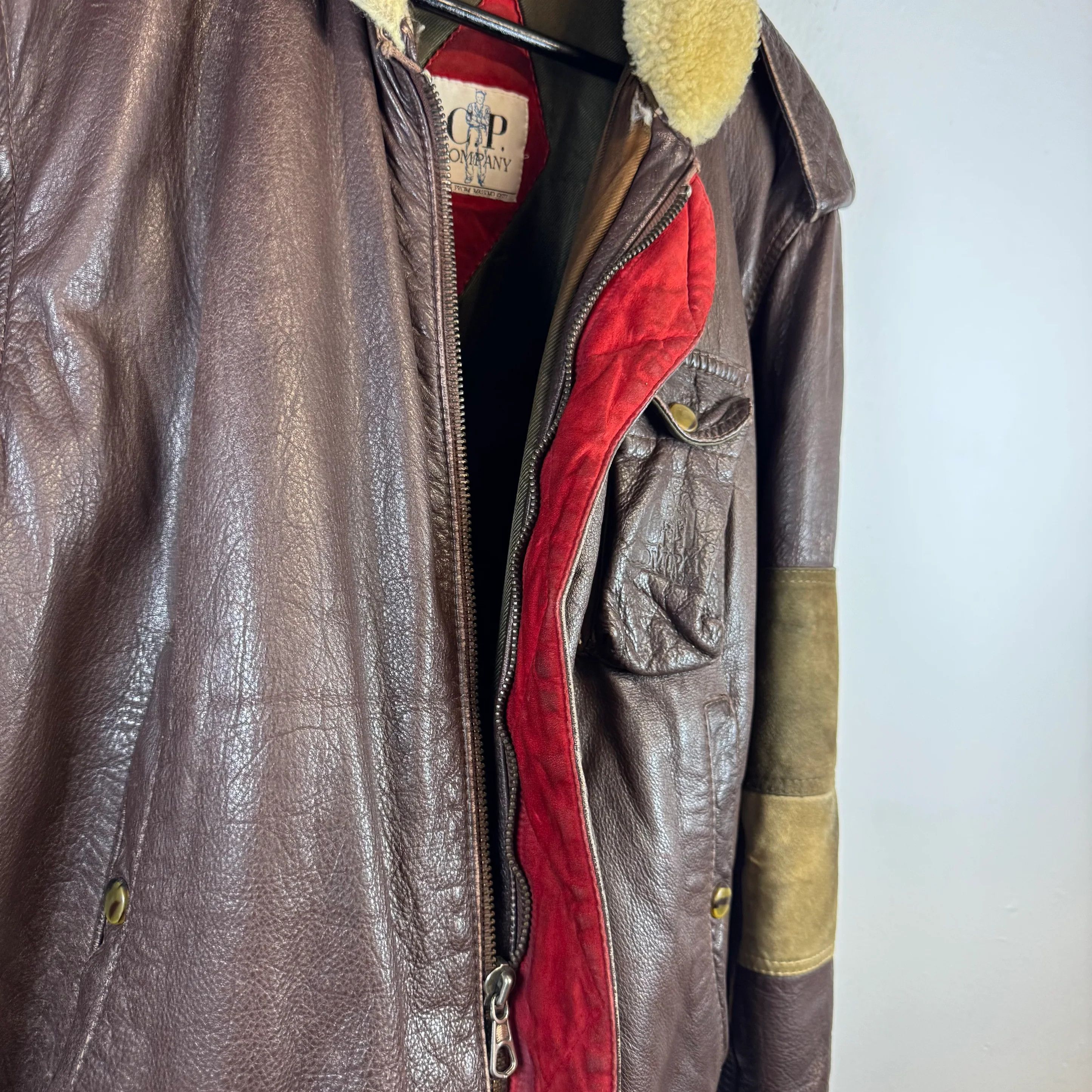 C.P. Company C.P. COMPANY Vintage 1980s Dutch Police Leather Jacket Size US M / EU 48-50 / 2 - 7 Thumbnail