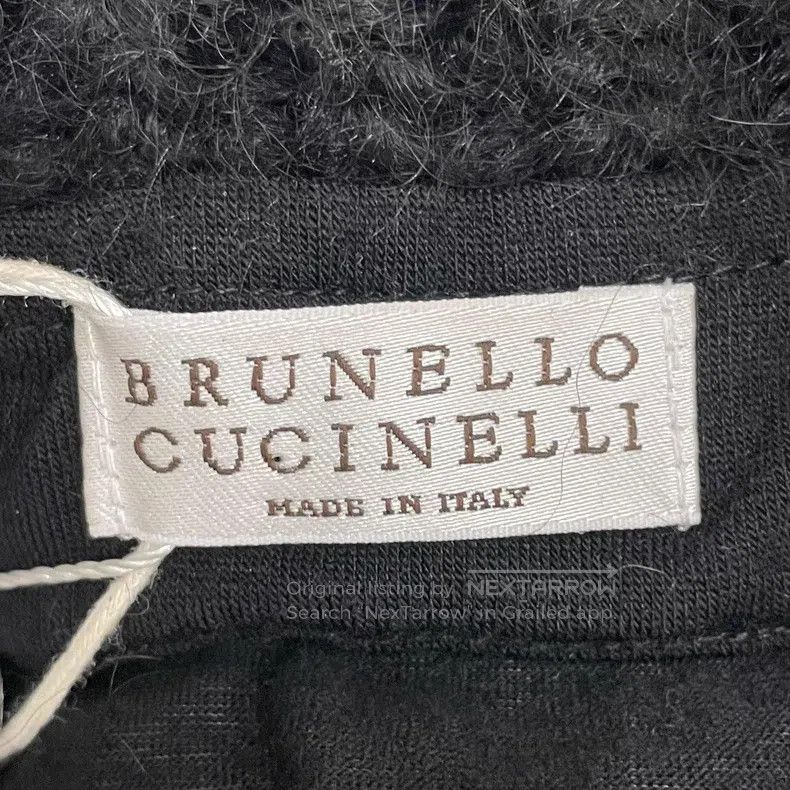 Brunello Cucinelli Brunello Cucinelli Black New Wool Sequined Strapless Dress Size XL / US 12-14 / IT 48-50 - 3 Thumbnail