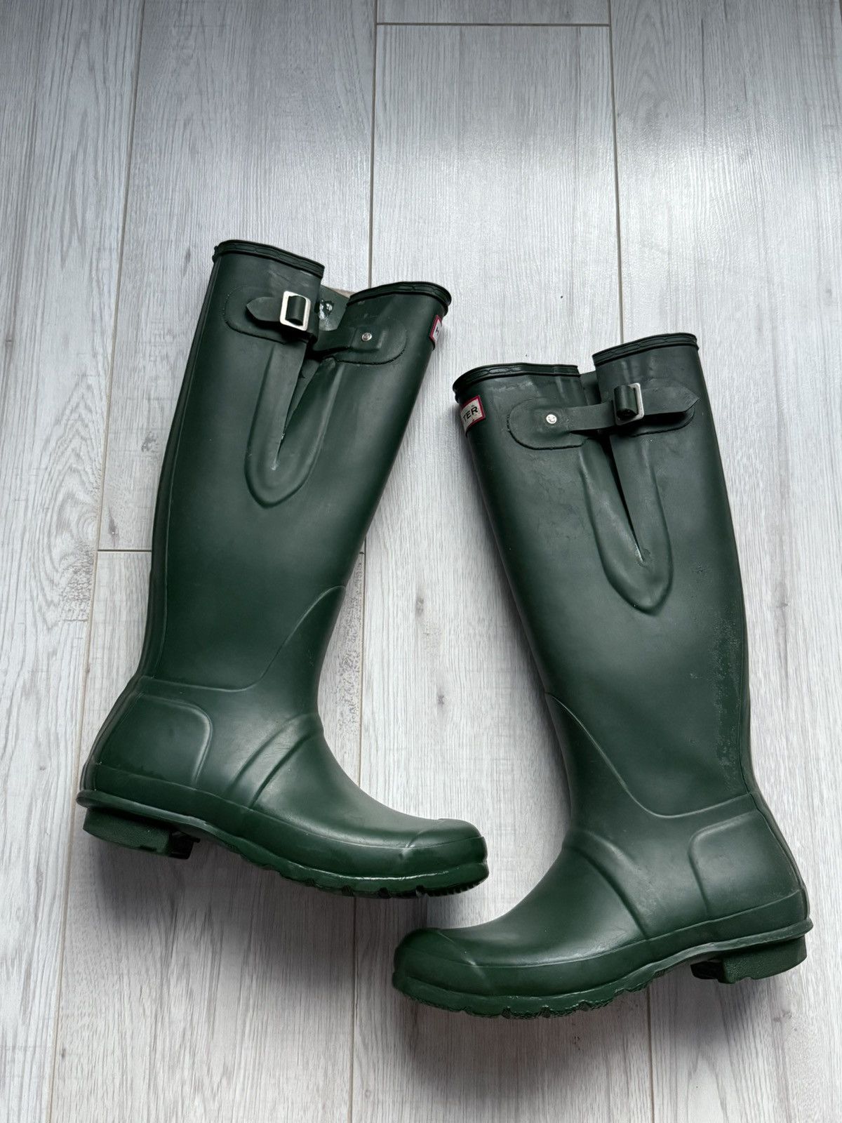 HUNTER Men's Original Side Adjustable Rain Boot - Vulcanized Natural Rubber, Quick-Dry Lining