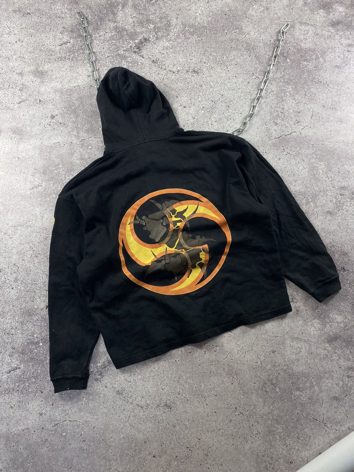 image of Band Tees x Vintage 90's Sepultura Against Metal Band Black Hoodie, Men's (Size Large)