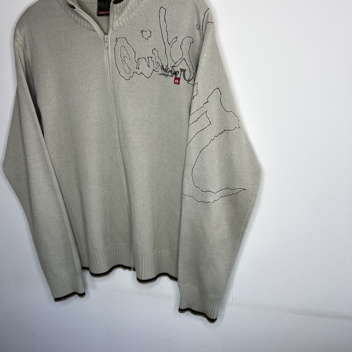 Quiksilver × Vintage CRAZY VINTAGE QUICKSILVER ZIP UP SWEATSHIRT Y2K Size US M / EU 48-50 / 2 - 4 Thumbnail