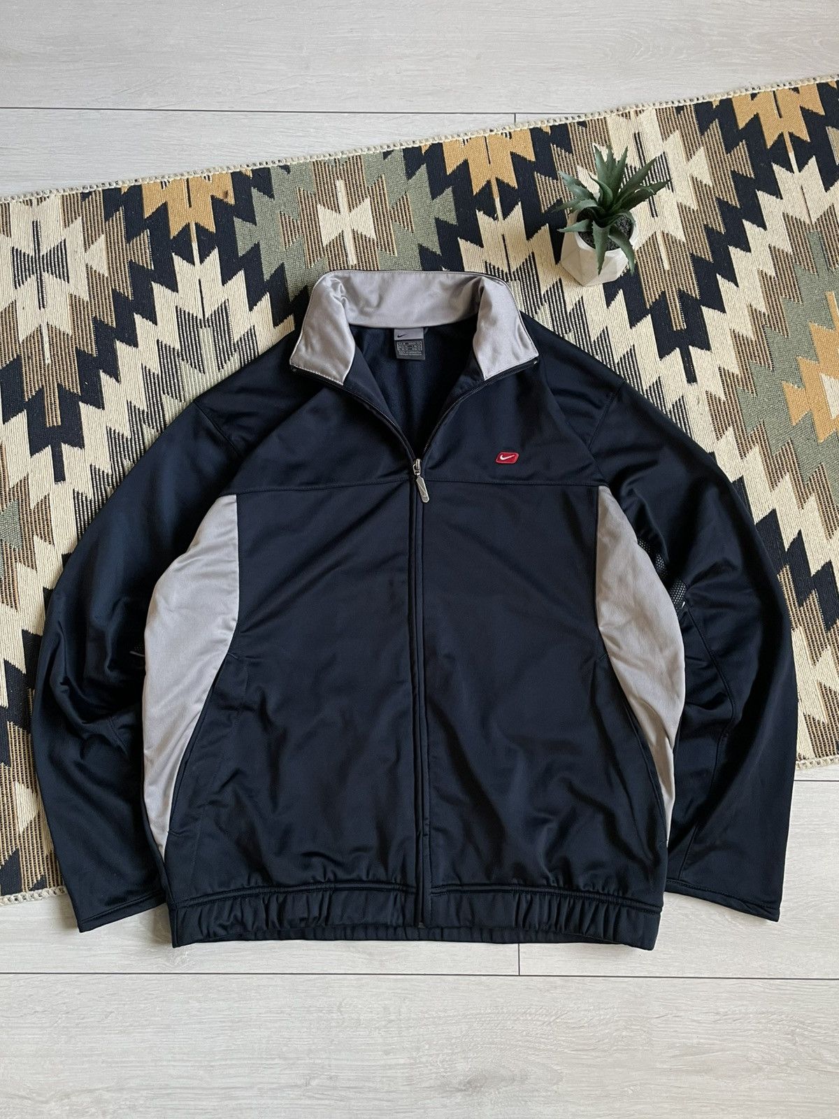Nike × Vintage Vintage Y2K Nike Track Top Jacket Size US M / EU 48-50 / 2 - 2 Thumbnail