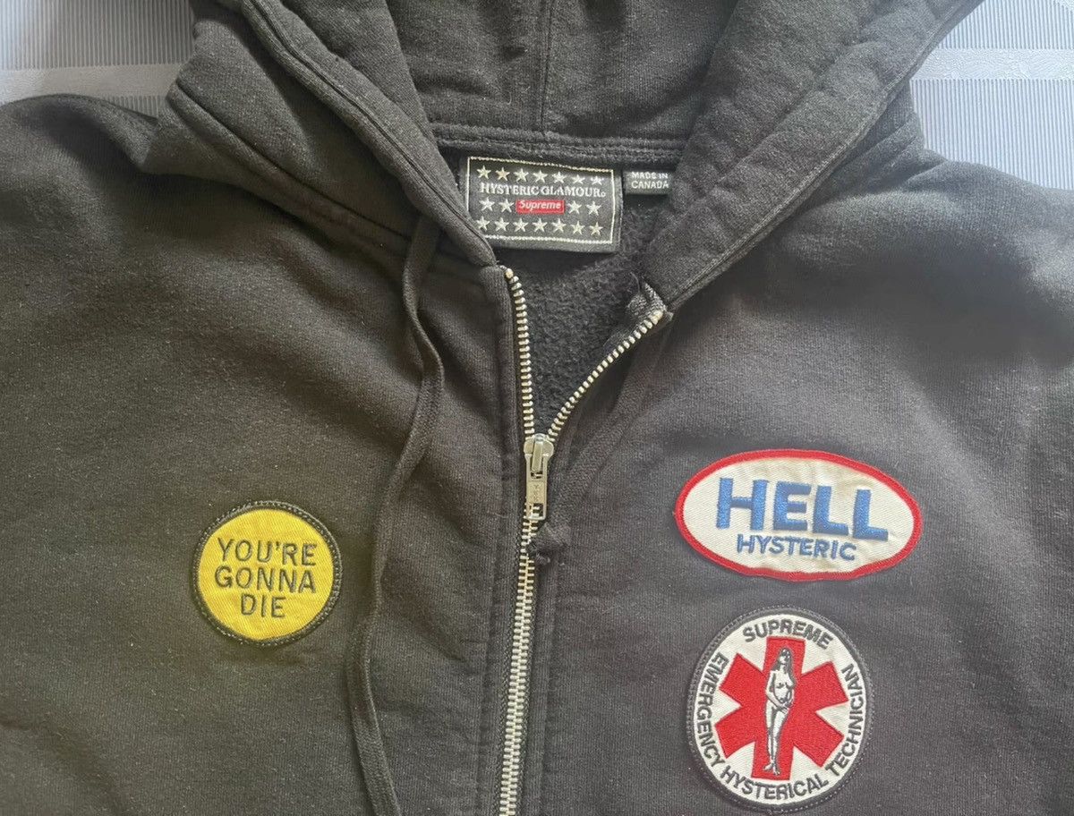 Hysteric Glamour × Supreme Supreme hysteric Glamour patches zip up sweatshirt hoodie Size US M / EU 48-50 / 2 - 3 Thumbnail