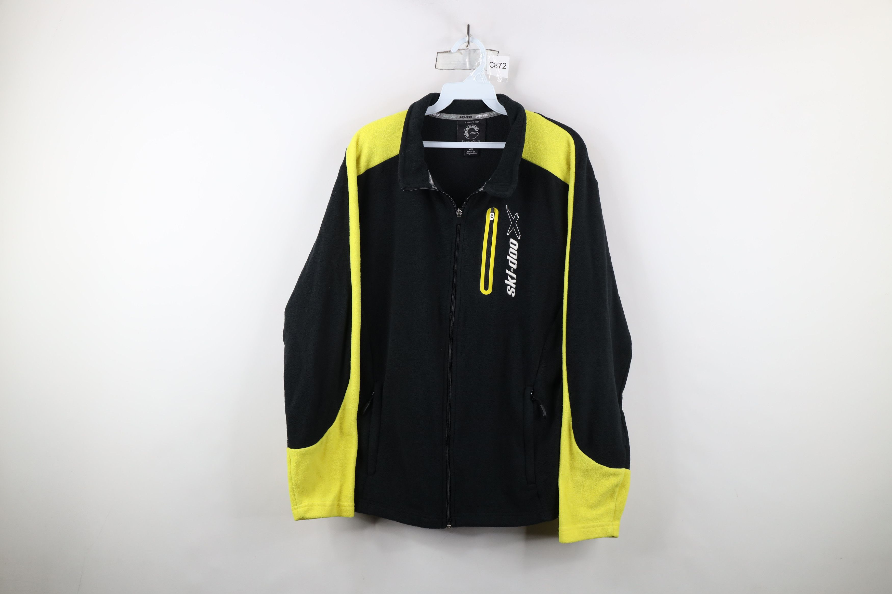 Vintage Vintage Ski Doo Bombardier Snowmobile Fleece Jacket Black Size US M / EU 48-50 / 2 - 1 Thumbnail