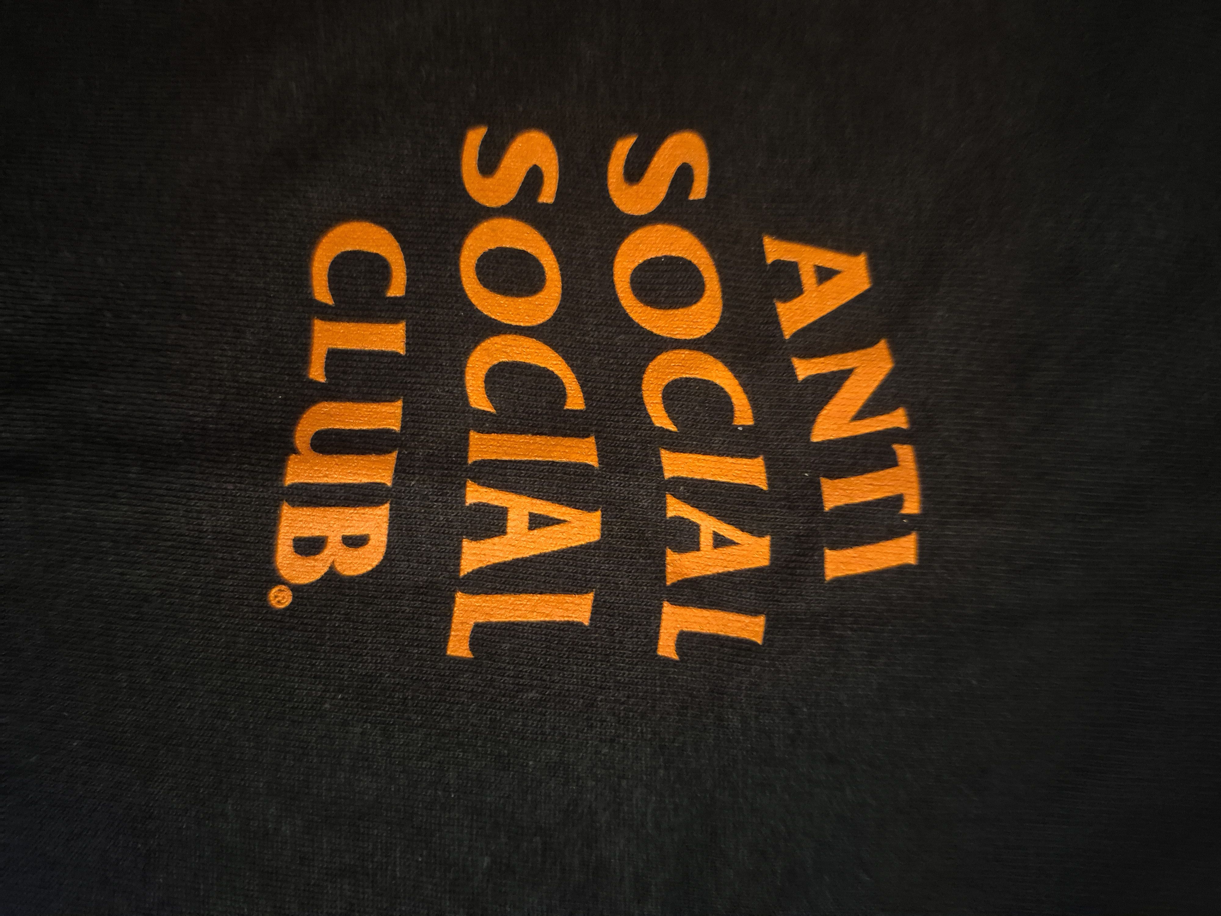 Tee Orange And Black Anti Social Social Club Orange Anti Social