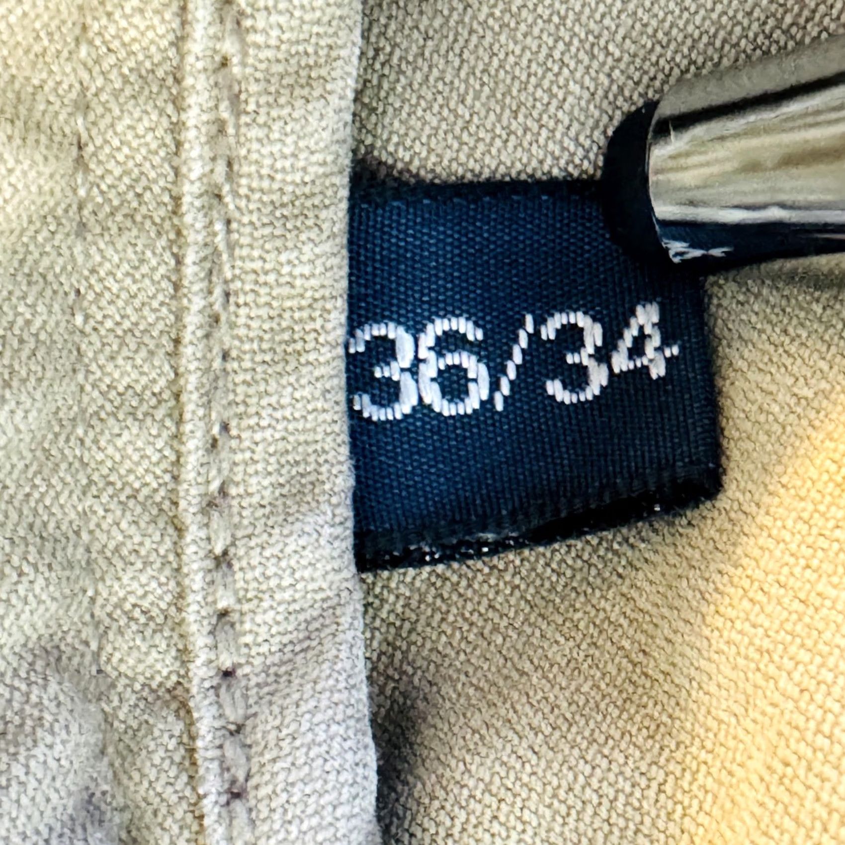 Polo Ralph Lauren Polo Ralph Lauren Khakis Mens 36x34 Beige Cotton Authentic Dungarees Zip Fly Size US M / EU 48-50 / 2 - 7 Thumbnail