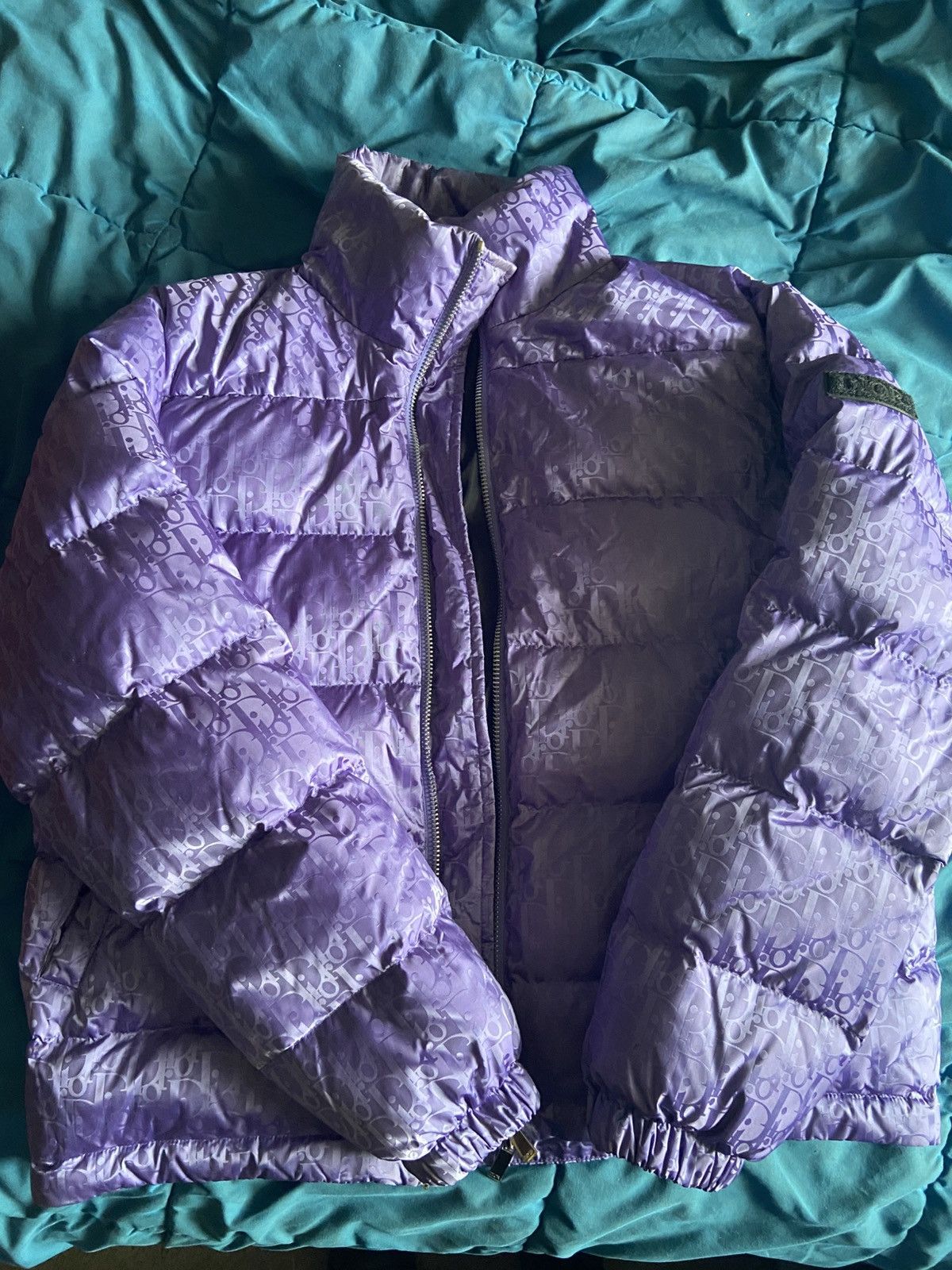 Dior Dior Oblique Purple Puffer Jacket Mens RARE size 50/Medium Size US M / EU 48-50 / 2 - 3 Thumbnail