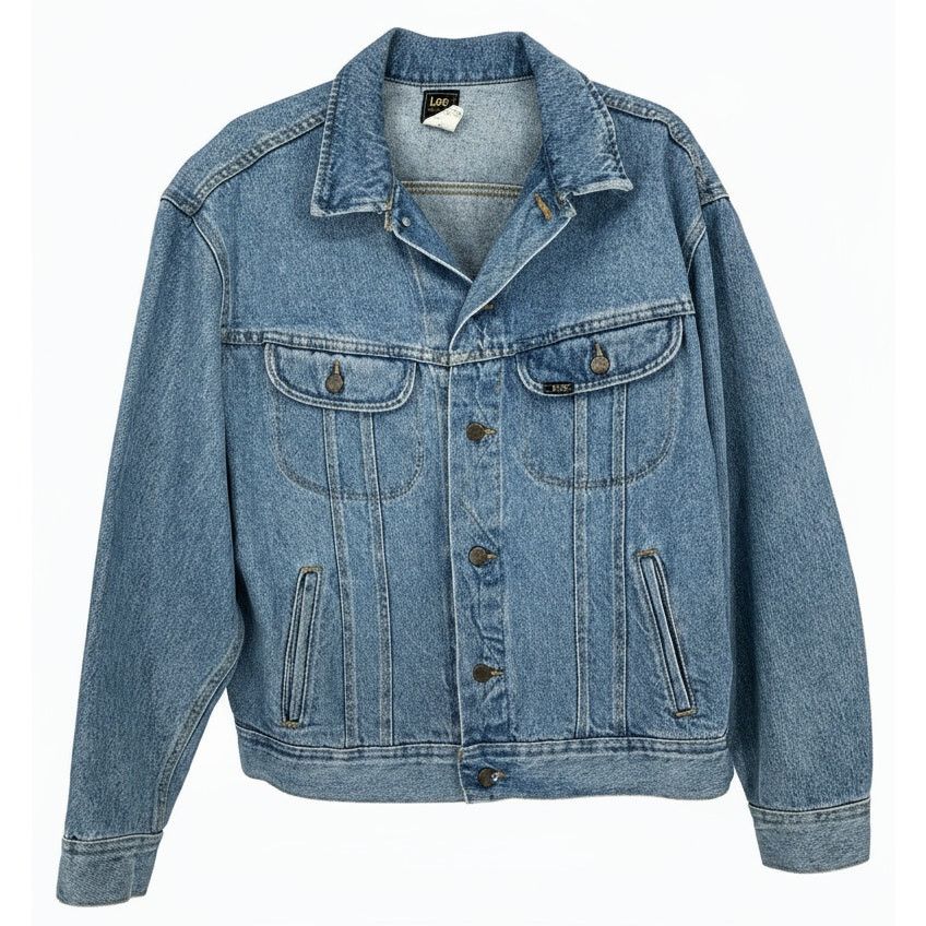 Return to Lonesome Dove Lee Jean Jacket Men's Large Blue VTG