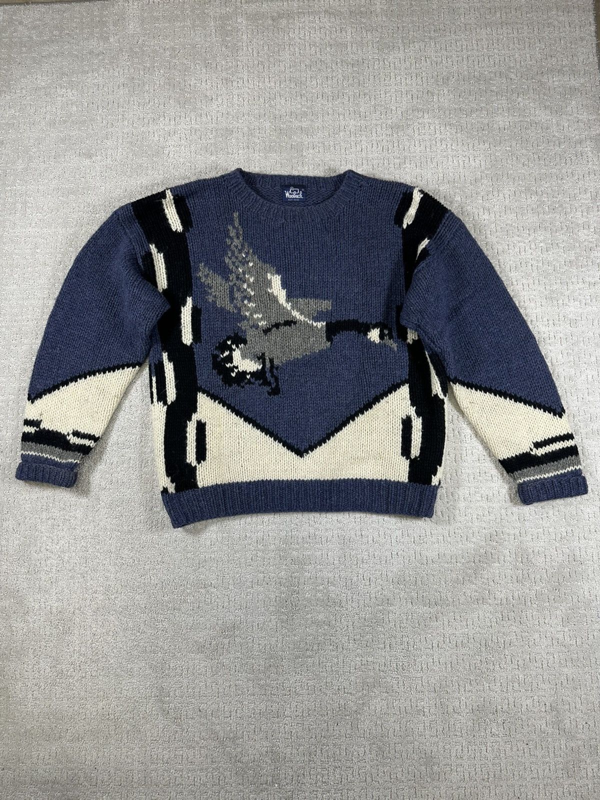 Woolrich Woolen Mills Vintage Woolrich Goose Knit Sweater Size US L / EU 52-54 / 3 - 1 Thumbnail