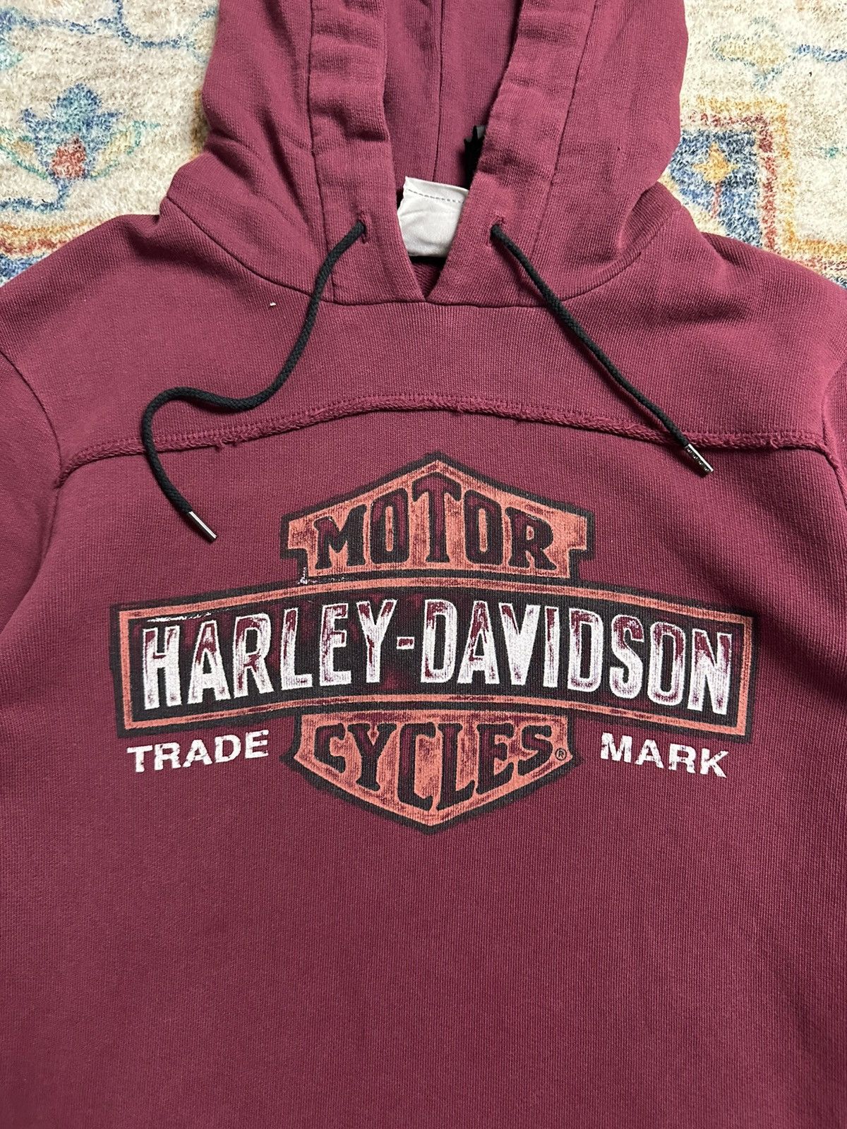 Harley Davidson × Vintage Vintage Harley Davidson Logo Pullover Hoodie Medium Size M / US 6-8 / IT 42-44 - 4 Thumbnail