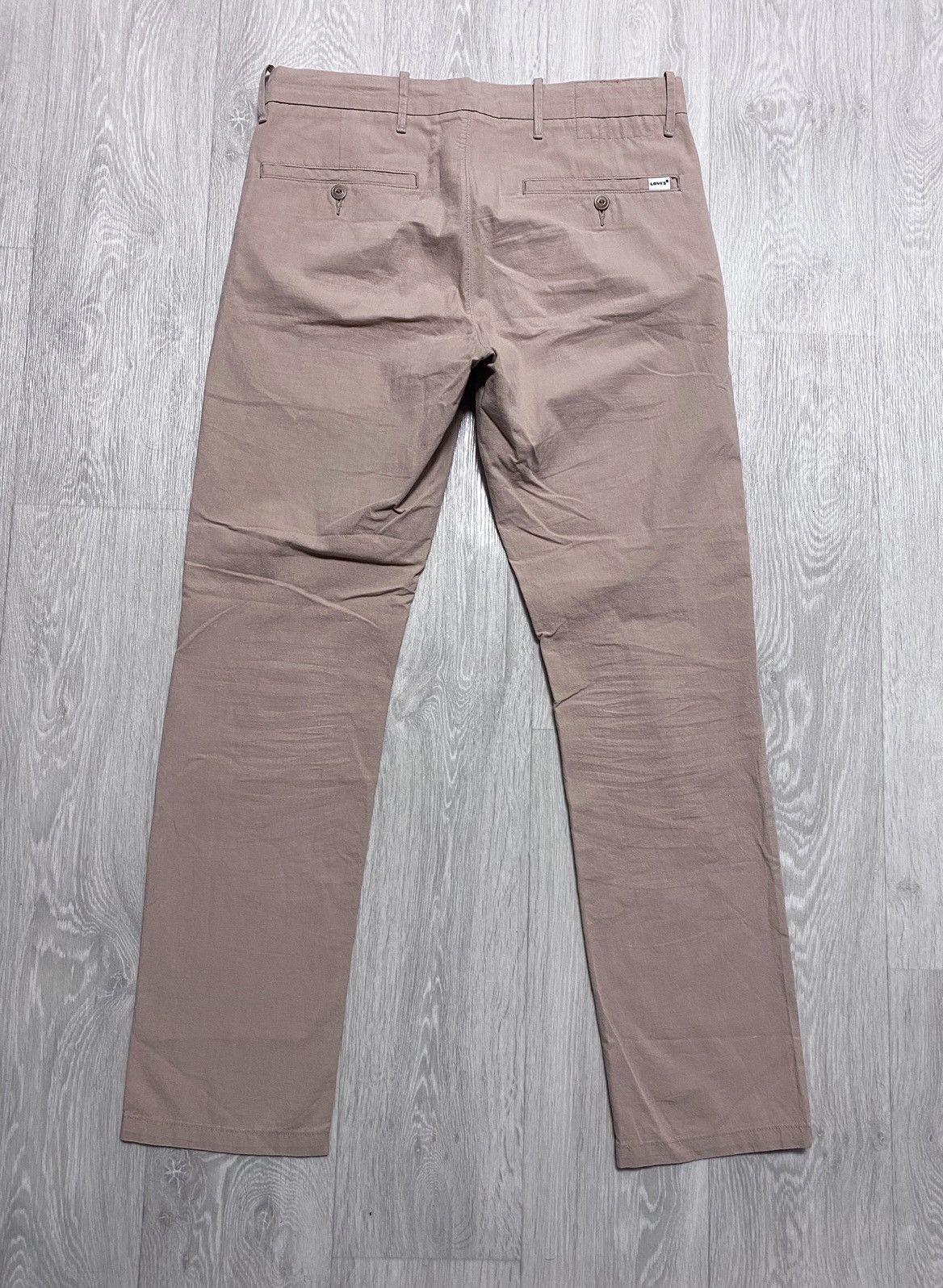 Levi’s Cotton Linen Sand Casual Chino Trousers Pants