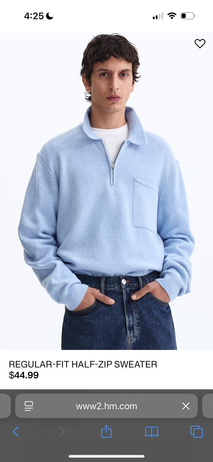 H&M Polo knit sweater Size US M / EU 48-50 / 2 - 1 Thumbnail