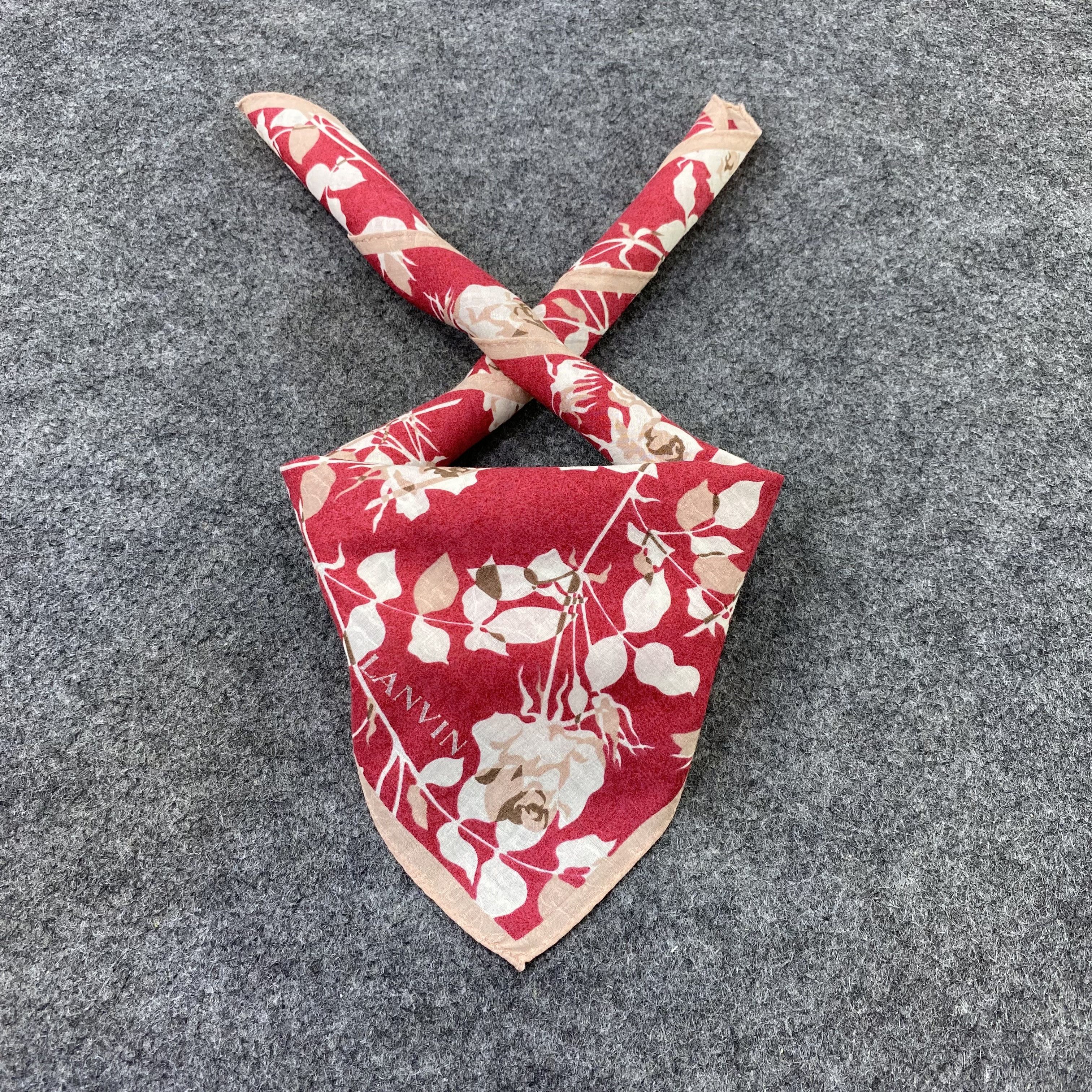 Lanvin Lanvin Handkerchief Neckerchief Bandana-B1885 Size ONE SIZE - 2 Thumbnail