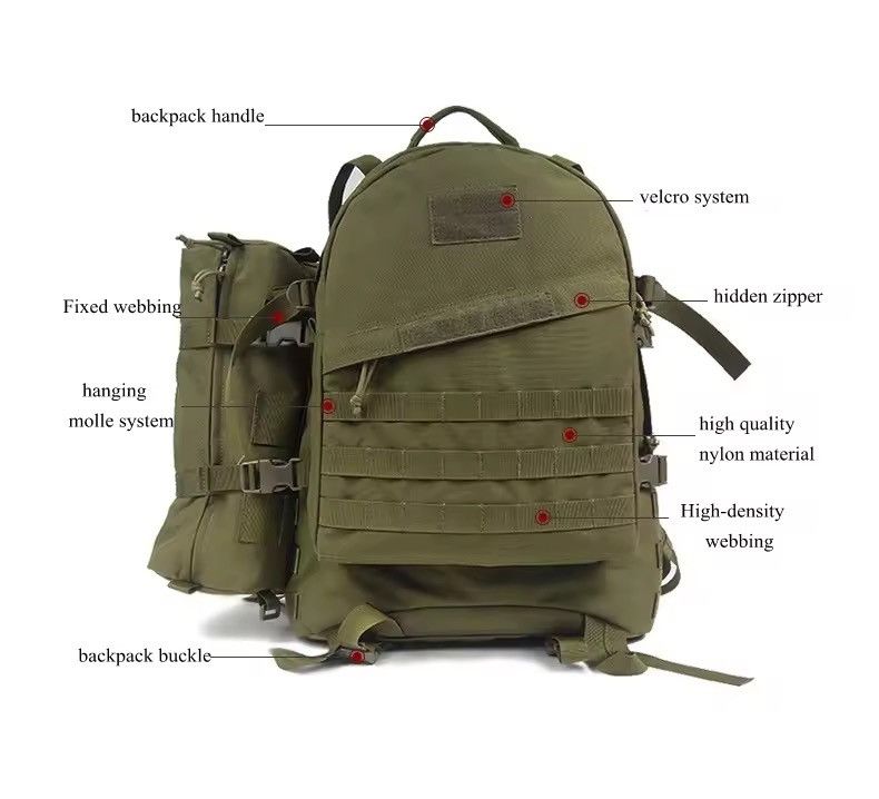 Other 25L Waterproof Nylon 900D Fabric Tactical 3D Backpack Size ONE SIZE - 2 Thumbnail