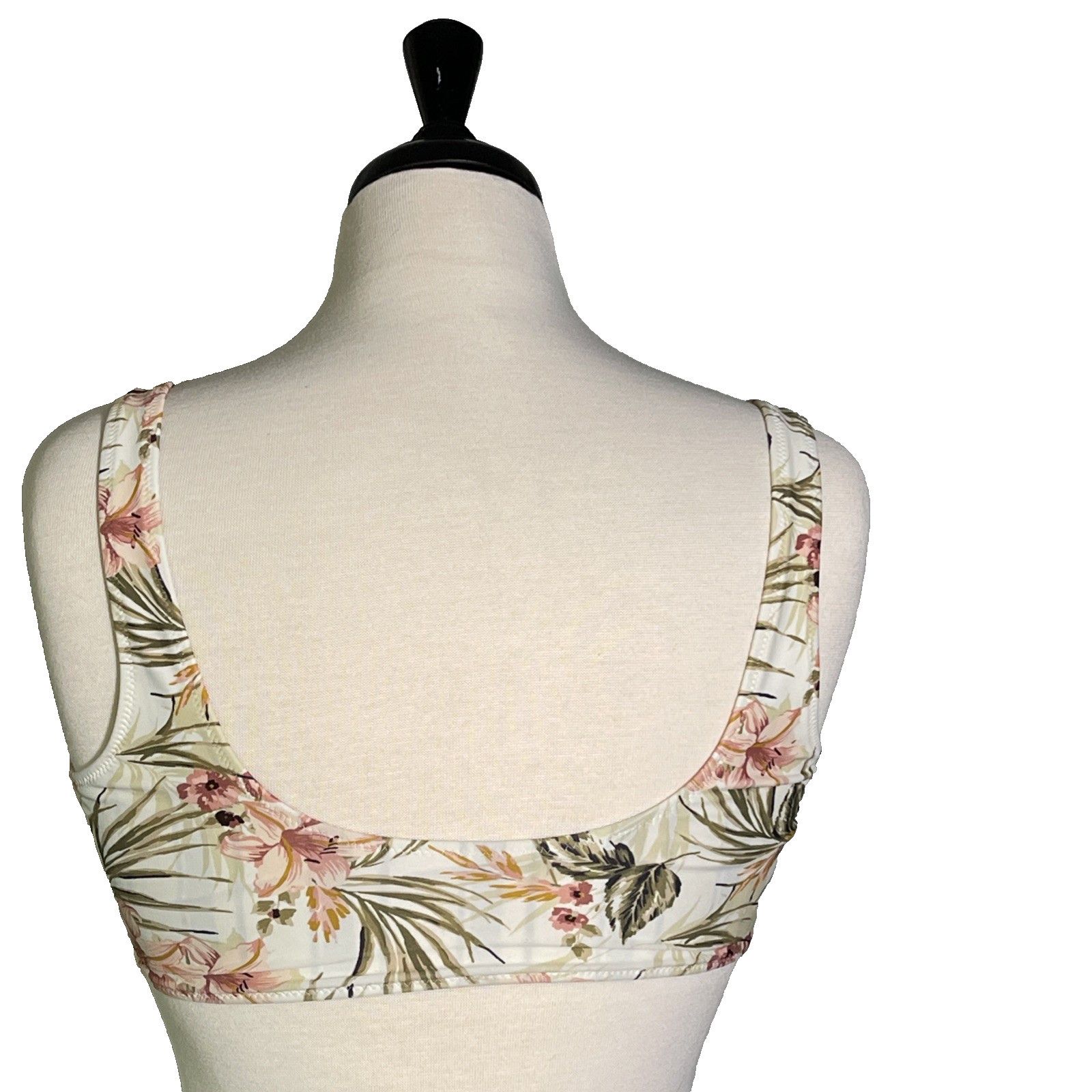 Abercrombie & Fitch Abercrombie & Fitch Bikini Top Medium Striped/Floral Padded Size ONE SIZE - 3 Thumbnail